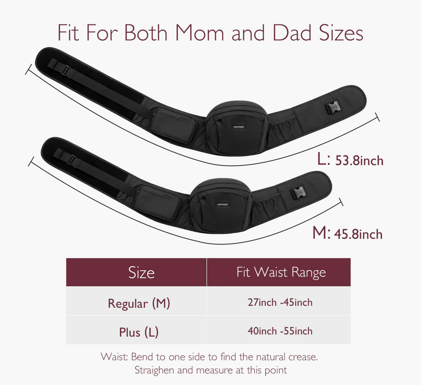 Transportuesi i bebes Momcozy Wander360 me ndenjëse për në ije