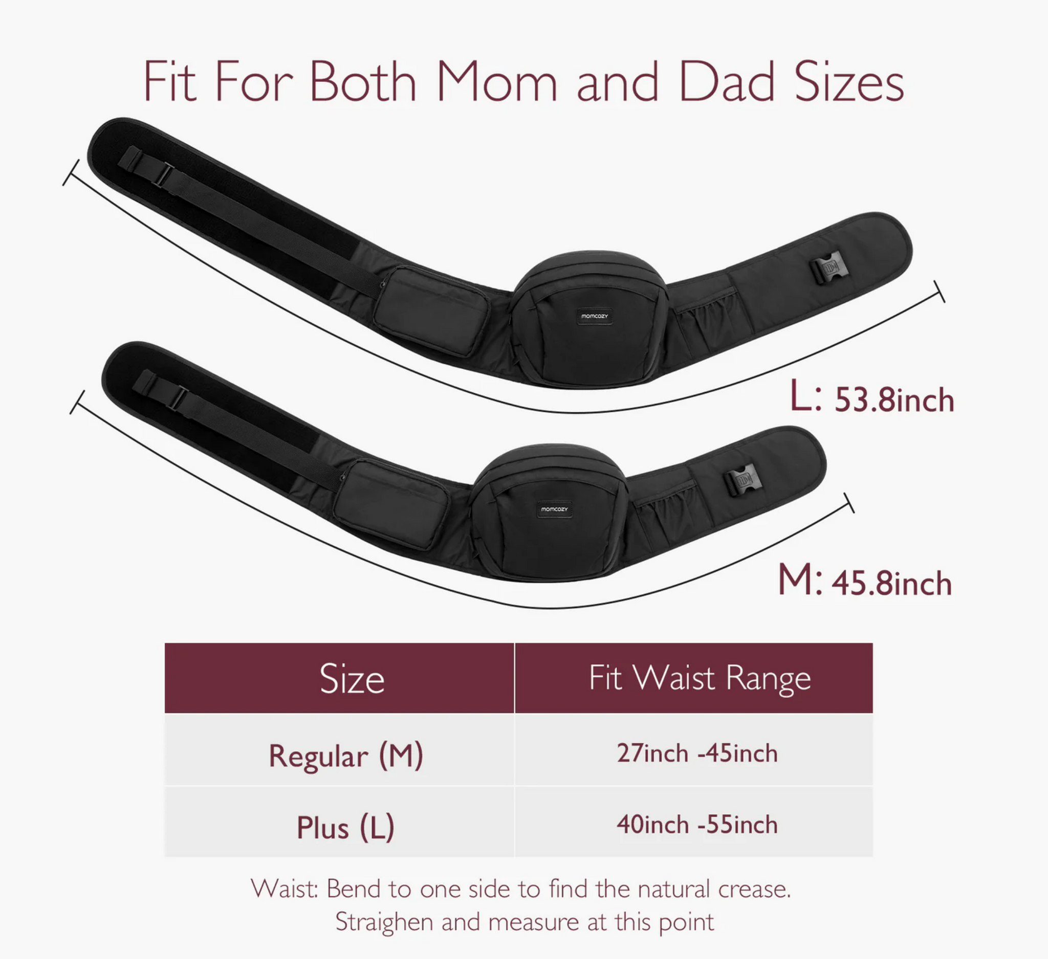 Transportuesi i bebes Momcozy Wander360 me ndenjëse për në ije