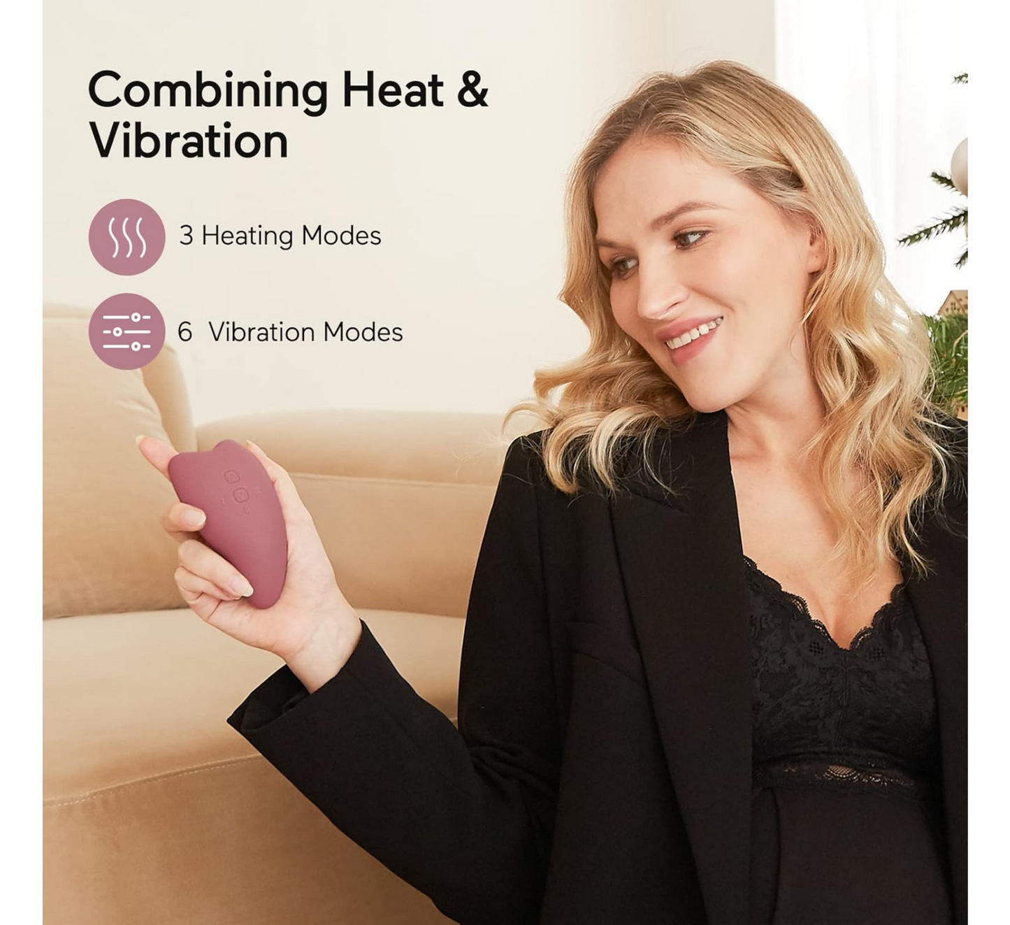 Masazhues ngrohës dhe vibrues për laktacion Momcozy