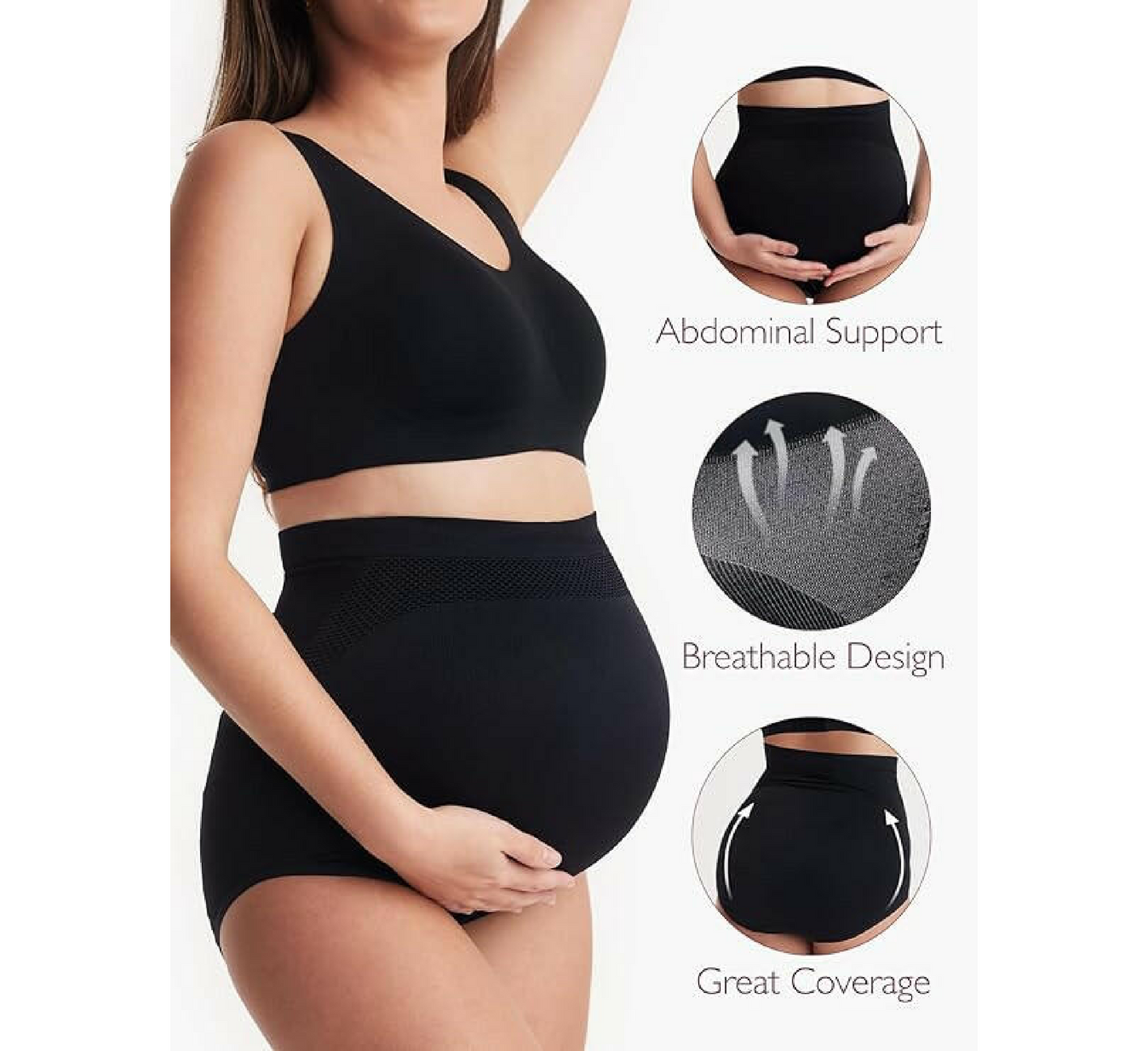 Të brendshme Momcozy për femra me bel të lartë për shtatzëni *Pako me 3 copë