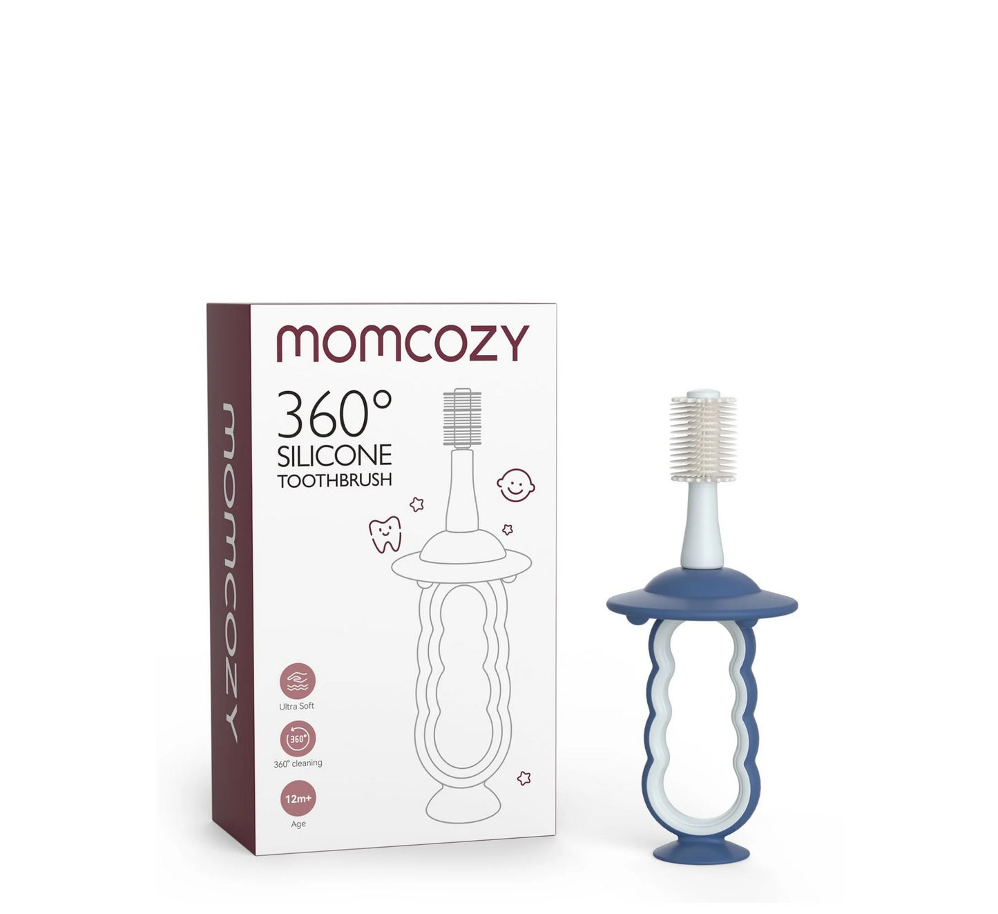 Furçë dhëmbësh prej silikoni për fëmijë Momcozy 360°