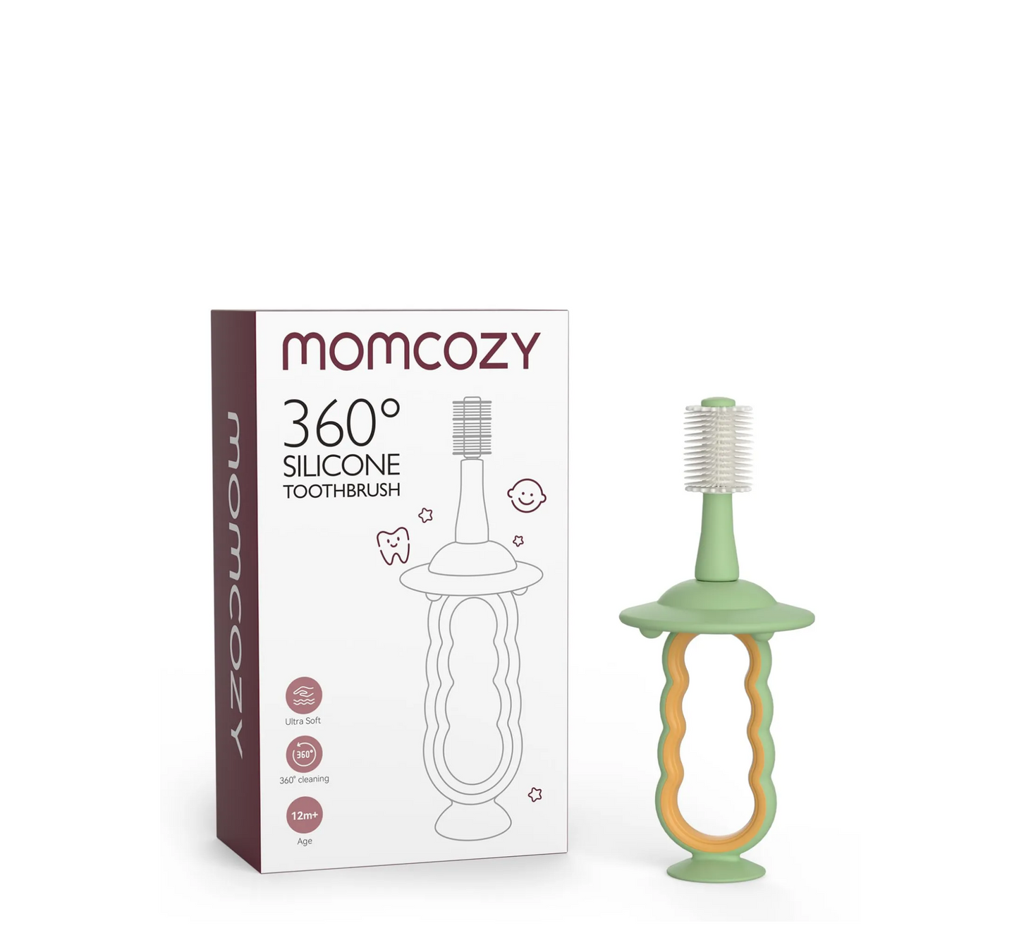 Furçë dhëmbësh prej silikoni për fëmijë Momcozy 360°