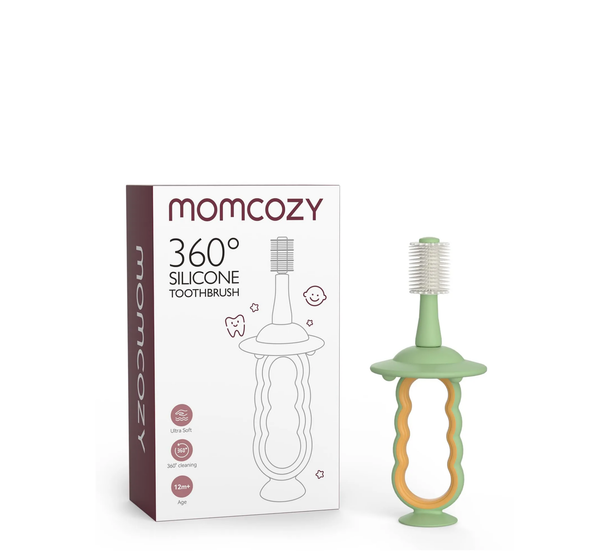 Furçë dhëmbësh prej silikoni për fëmijë Momcozy 360°
