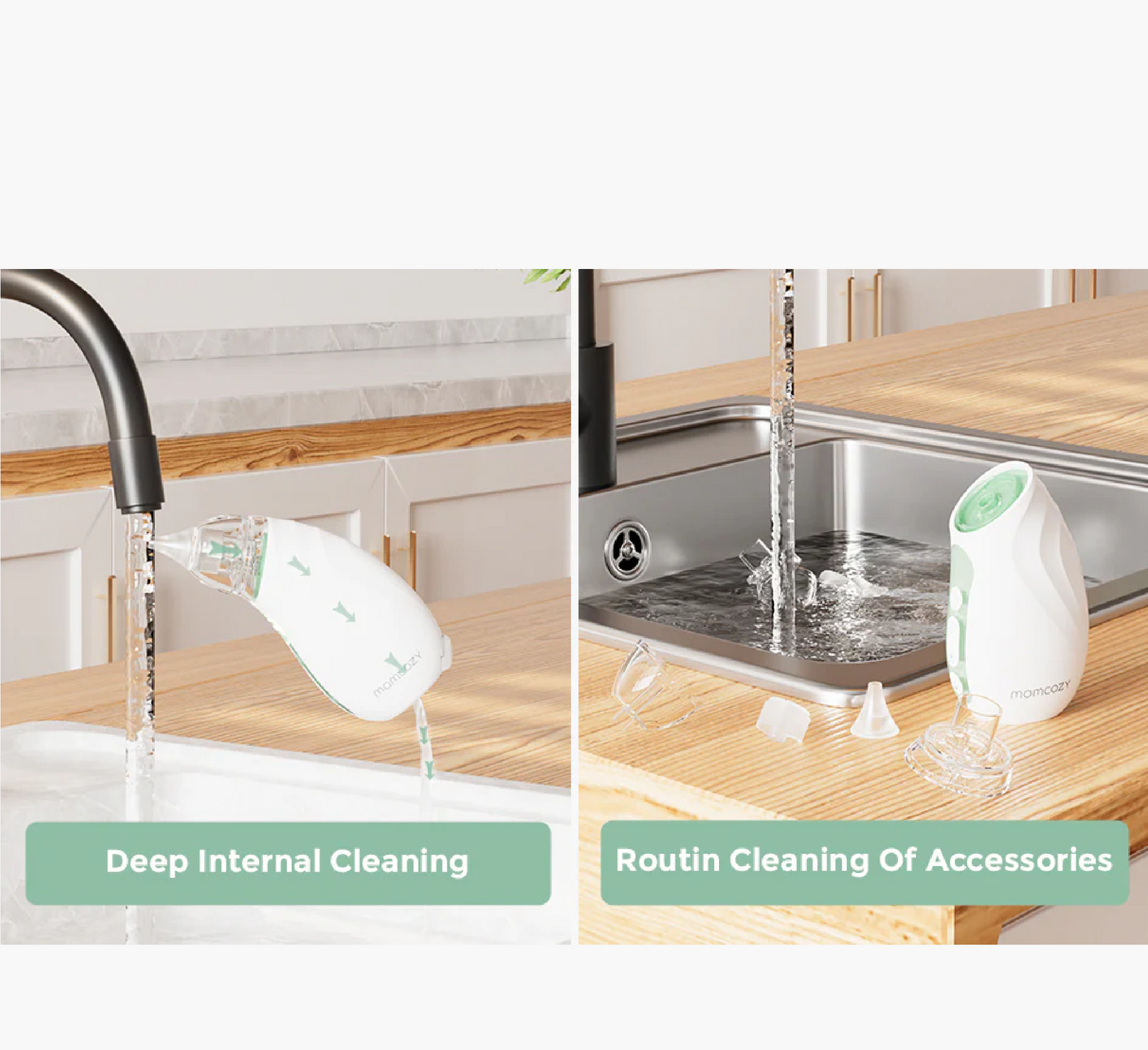 Aspirator Nazal Momcozy për Baby - Jetëgjatësi e gjatë e baterisë 