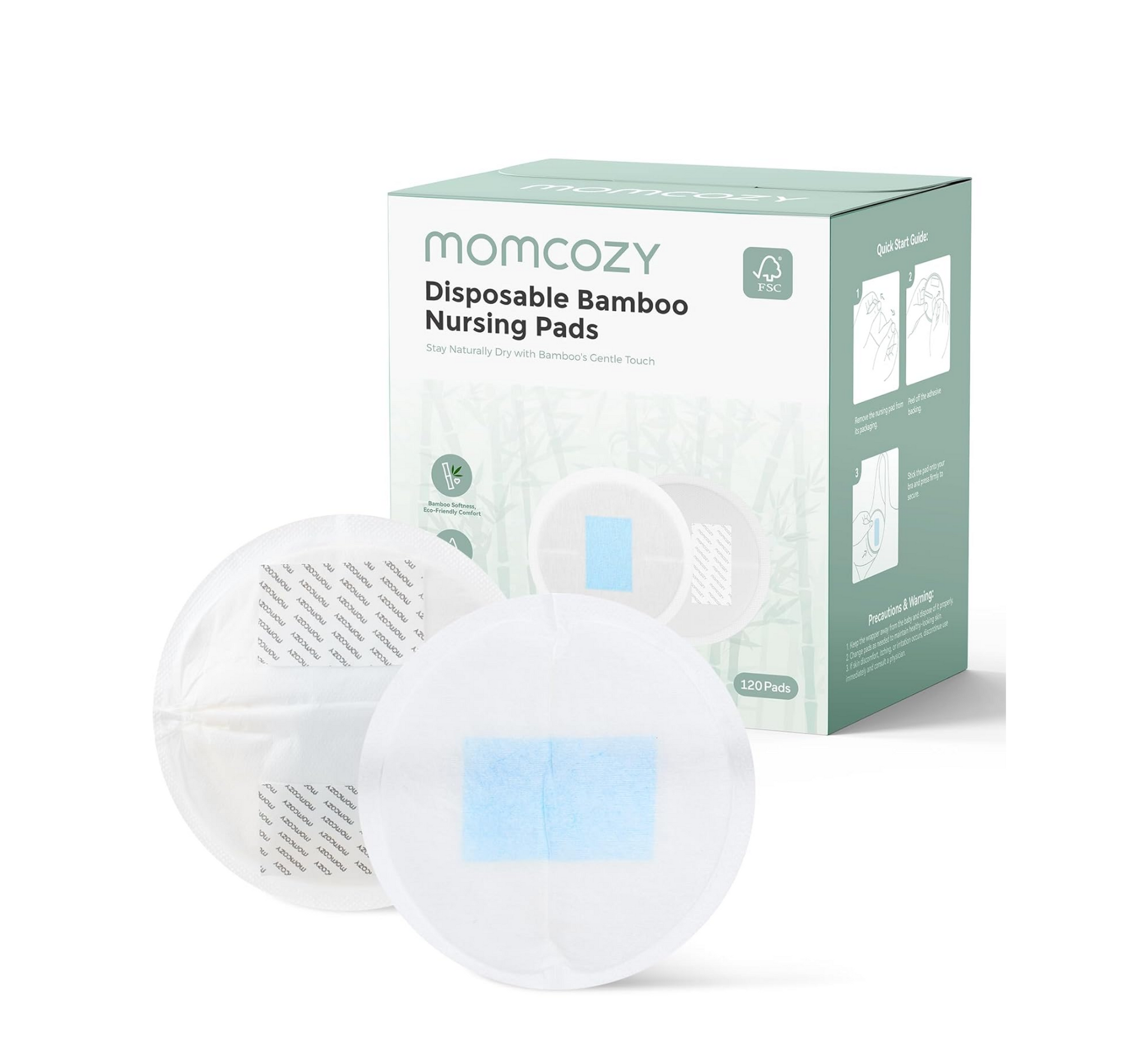 Momcozy Bamboo Disposable Nursing Pads *120pcs