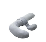 Jastëk i rehatshëm për shtatzëni në formë F-je Momcozy me pykë të rregullueshme