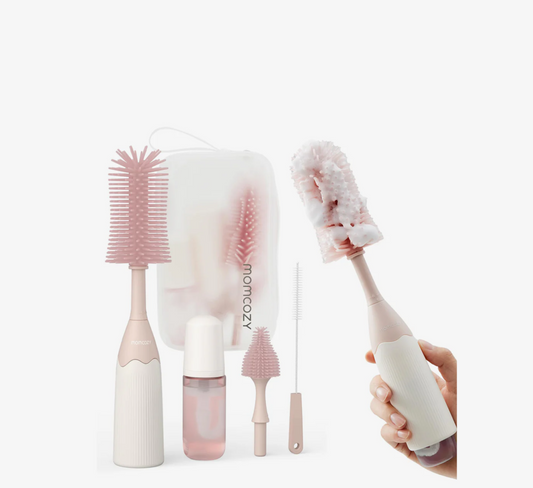 Momcozy Innovative Push-Press Design Bottle Brush Kit