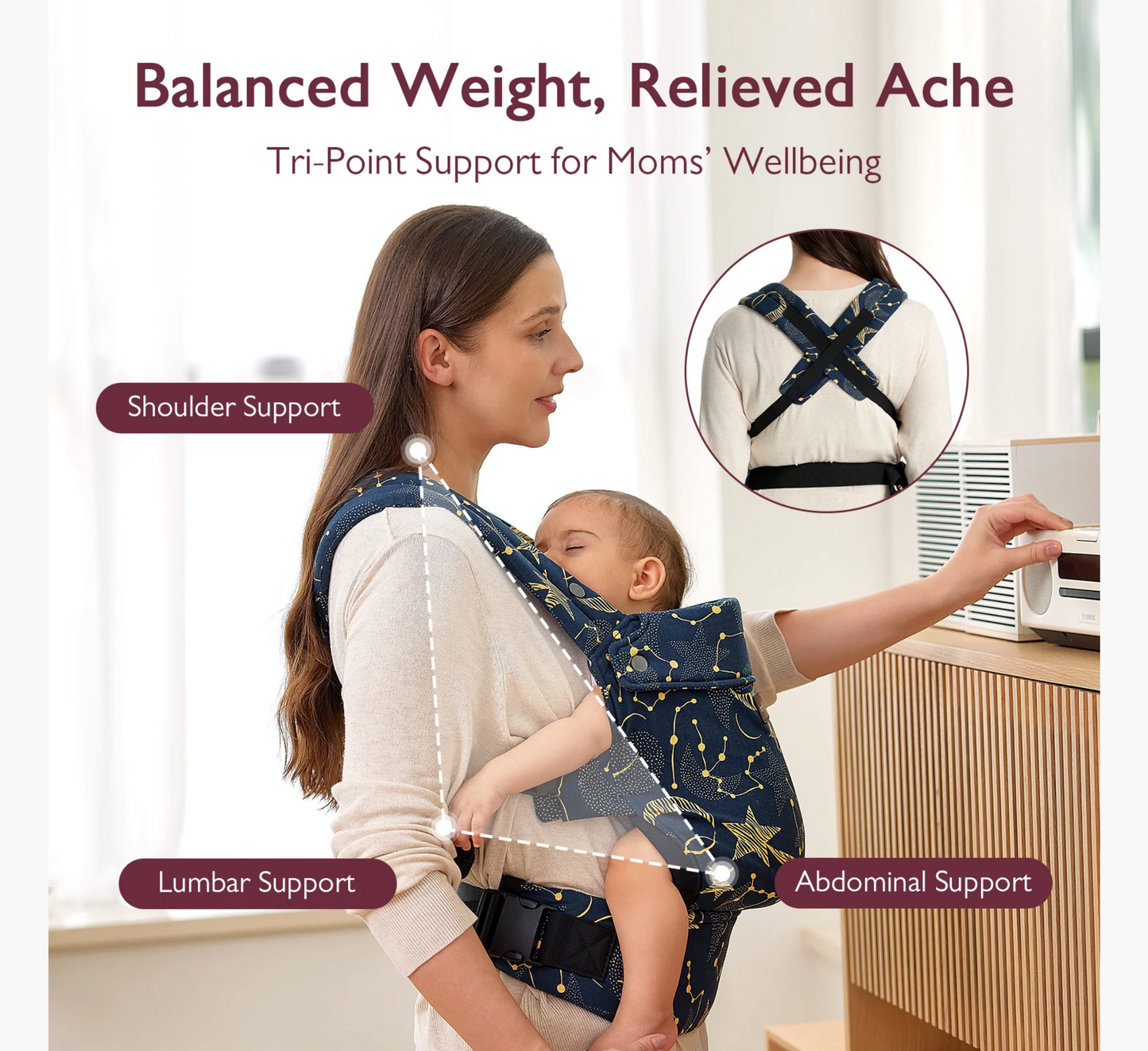 Transportuesi për foshnje Momcozy PureHug