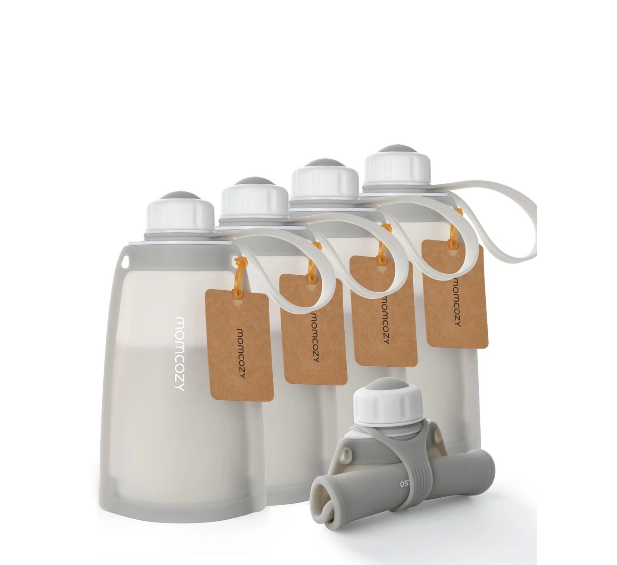 Momcozy Reusable Silicone Breastmilk Bags for Breastfeeding *5pcs