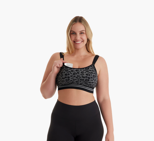 Momcozy YN12 4in1 Hands-Free Pumping Bra Leopard