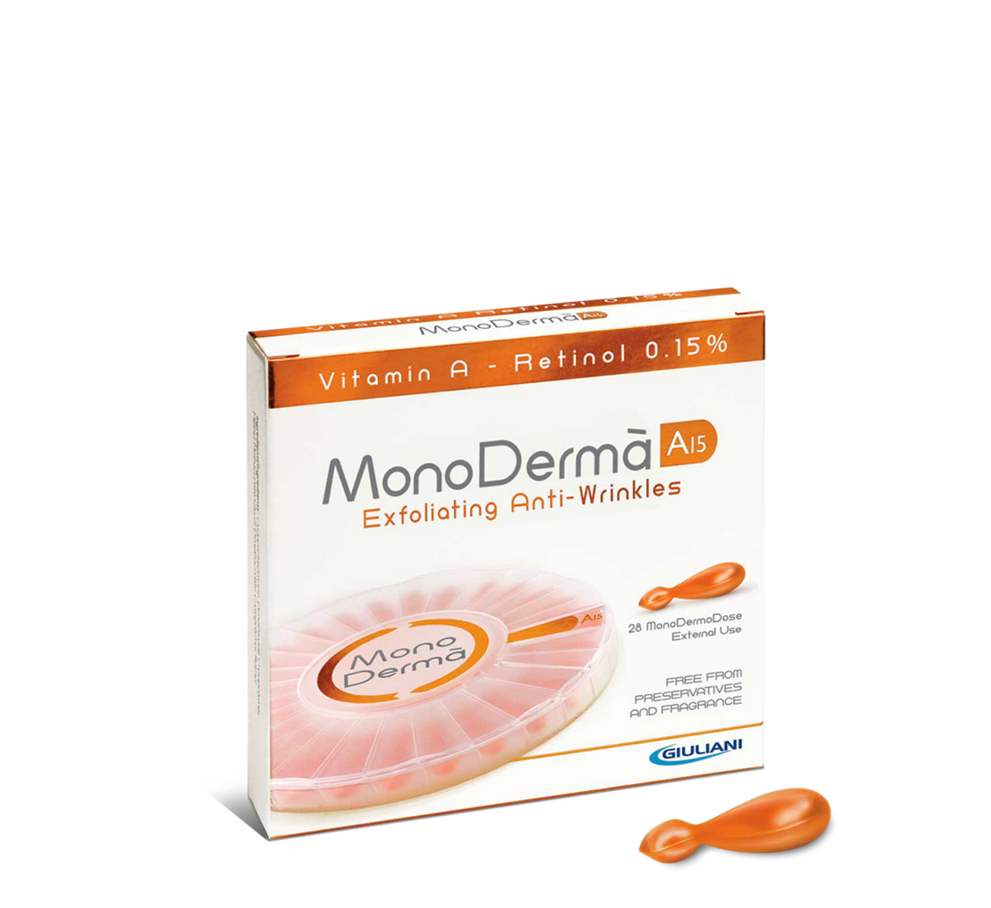 MonoDerma A15 Krem eksfoliues kundër rrudhave *28 copë