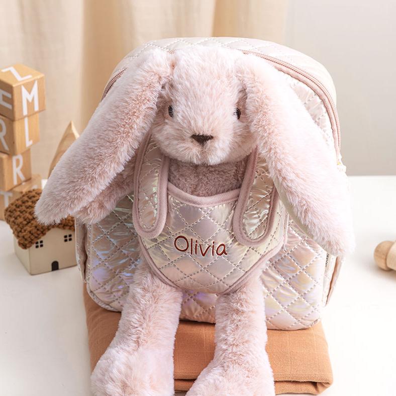 Moonkie Hug & Go™ Rosie Hop the Bunny Backpack