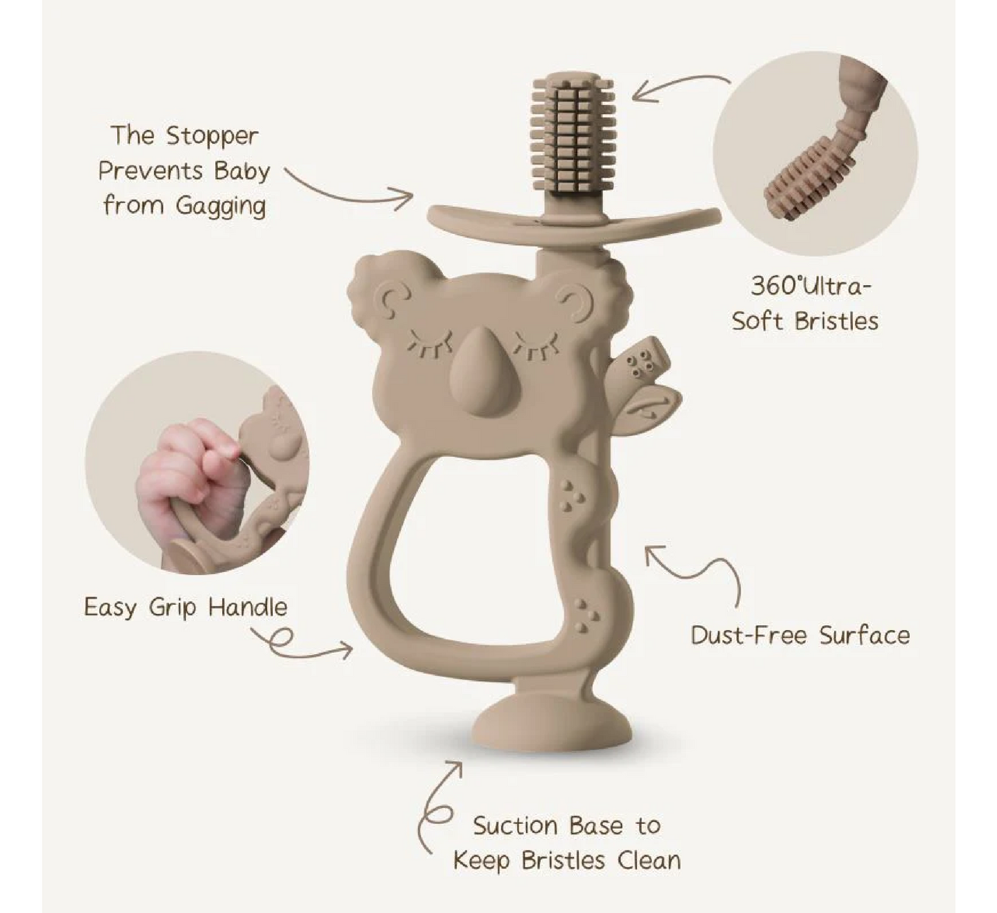 Moonkie 2 në 1 Dhëmbëzues për Koala, për 6 Muaj+