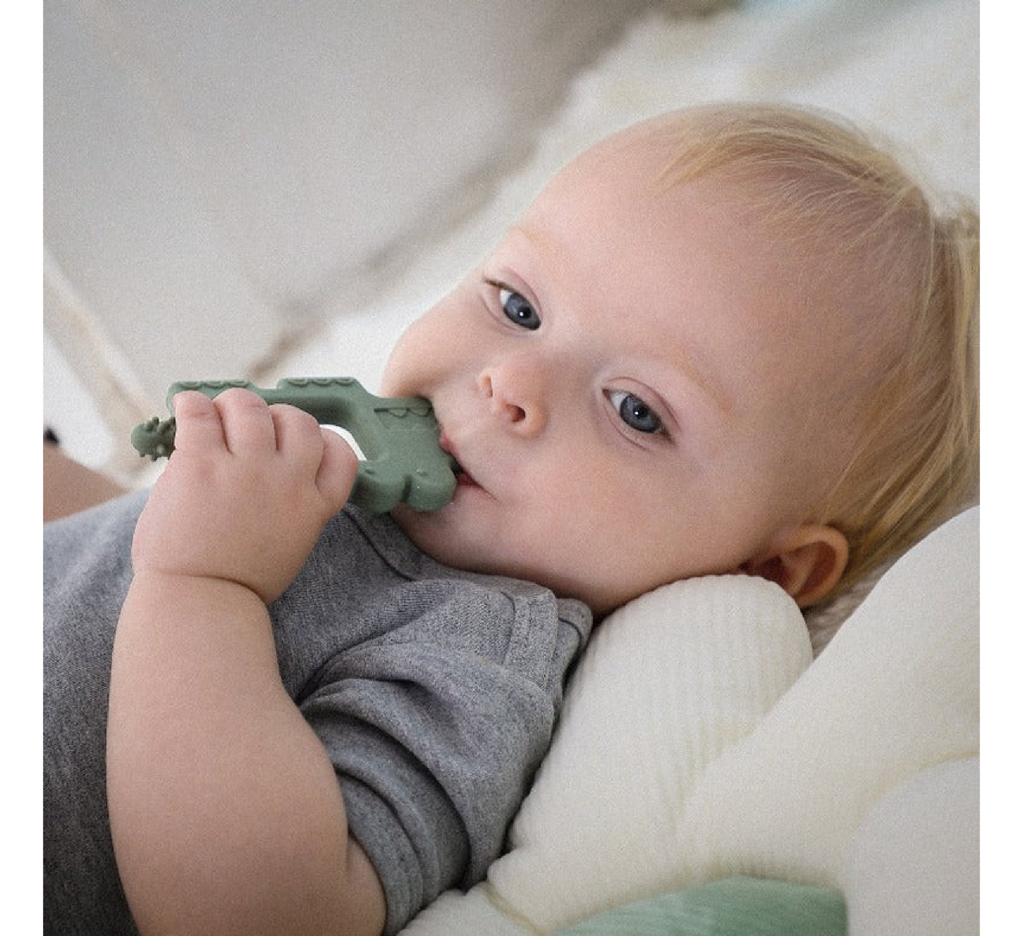 Makinë dhëmbësh Moonkie Alligator për fëmijë 3+ muaj