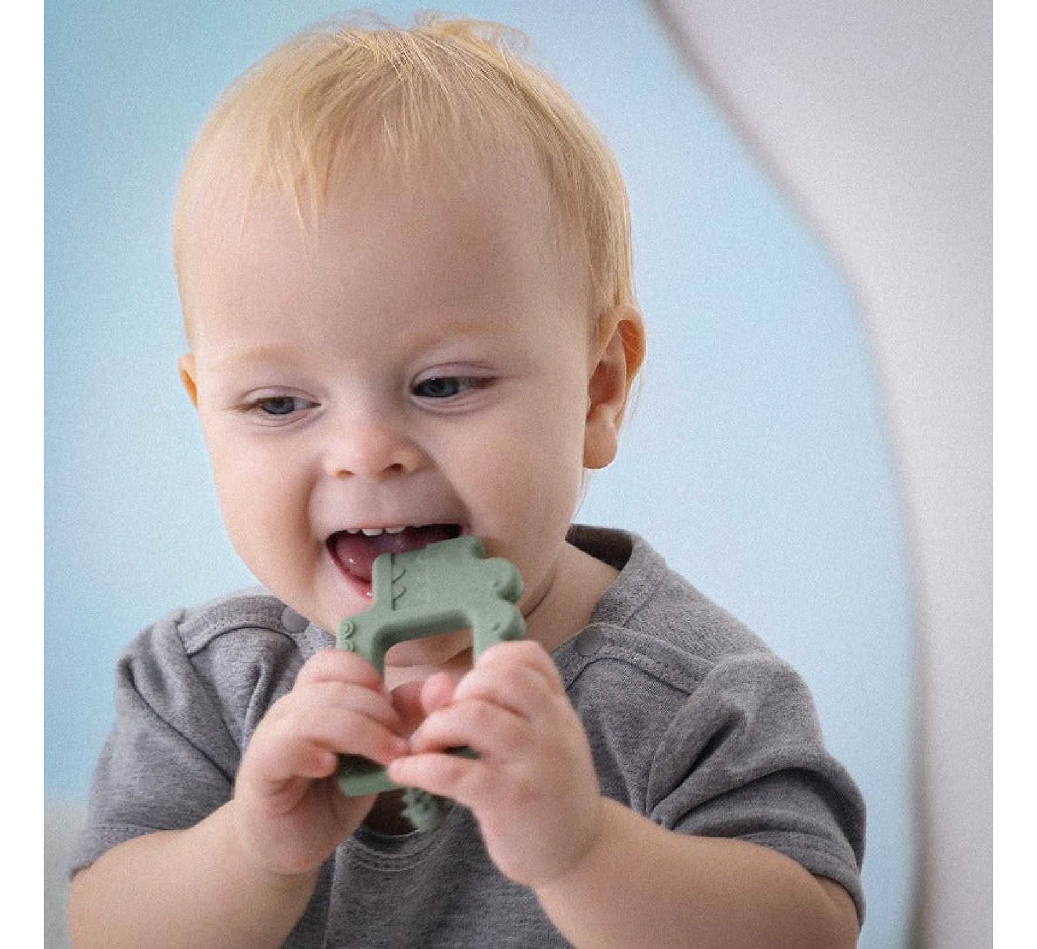 Makinë dhëmbësh Moonkie Alligator për fëmijë 3+ muaj