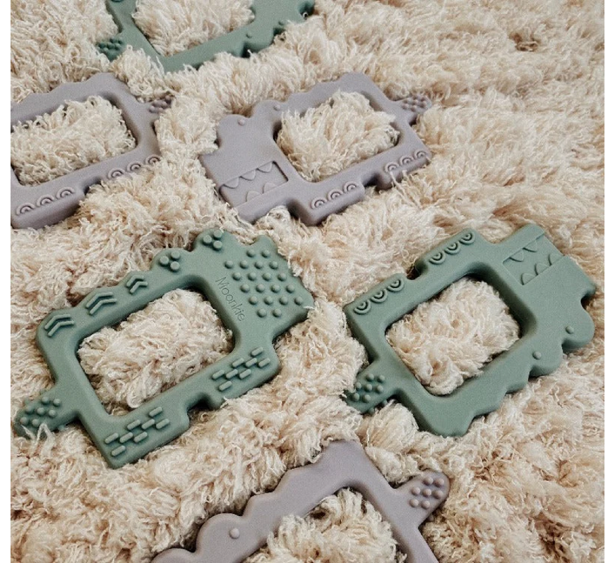 Makinë dhëmbësh Moonkie Alligator për fëmijë 3+ muaj