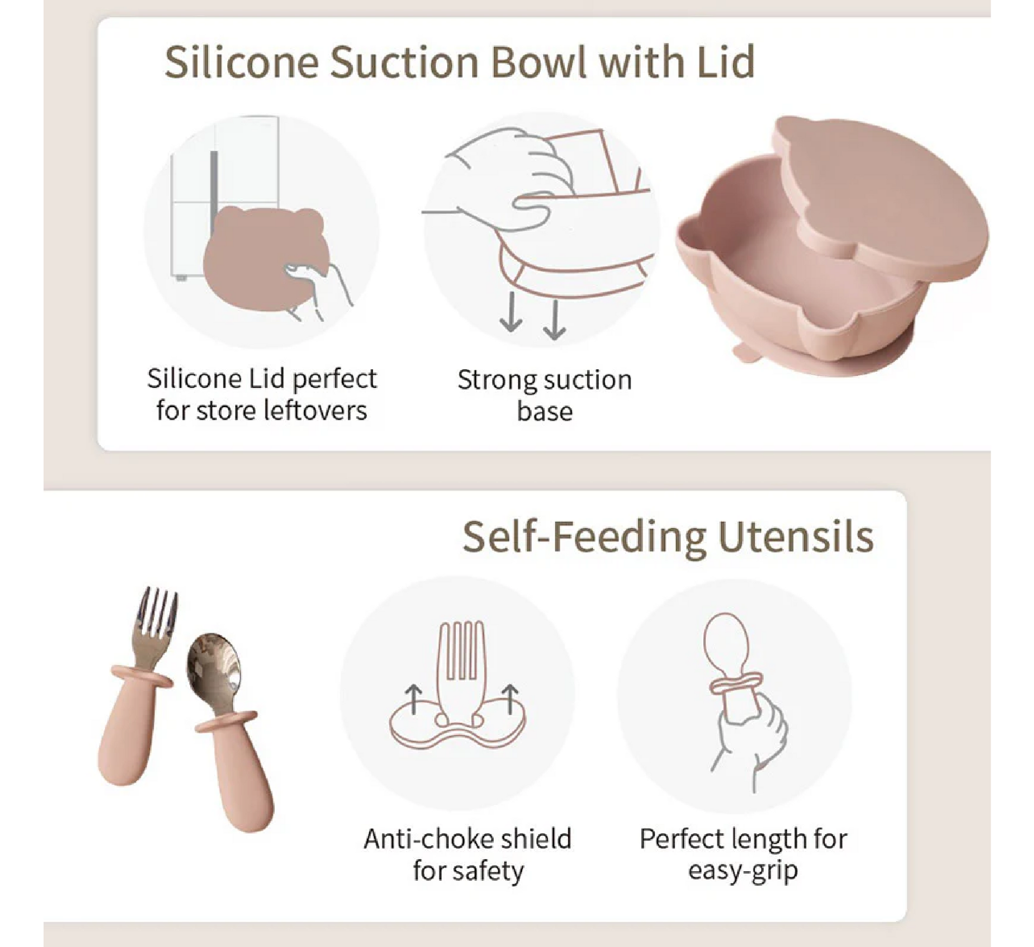 Moonkie Baby Suction Bowl Set 6 Months+