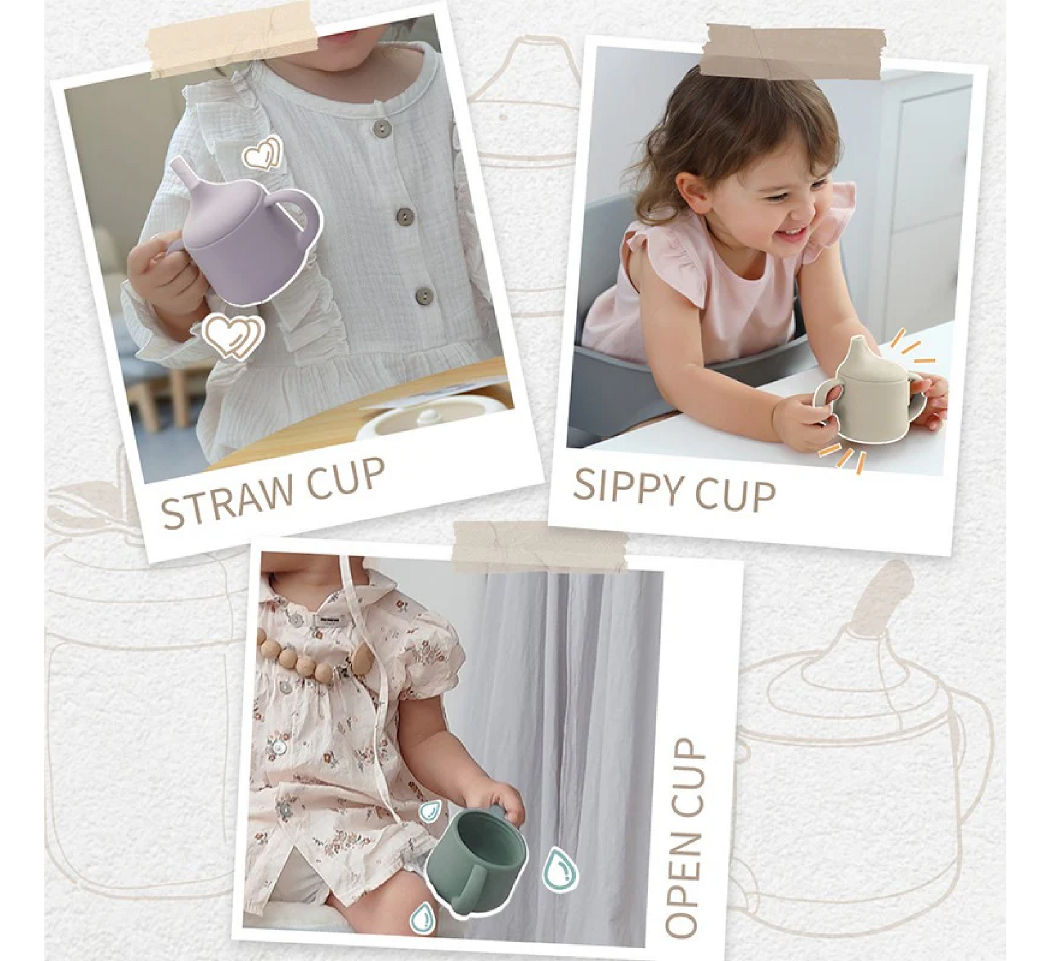Moonkie First-Stage Infant Sippy Cup 6 Months + *(120ml)