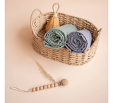 Moonkie Muslin Swaddle Blanket - 2 Pack (+ Pacifier Clip)