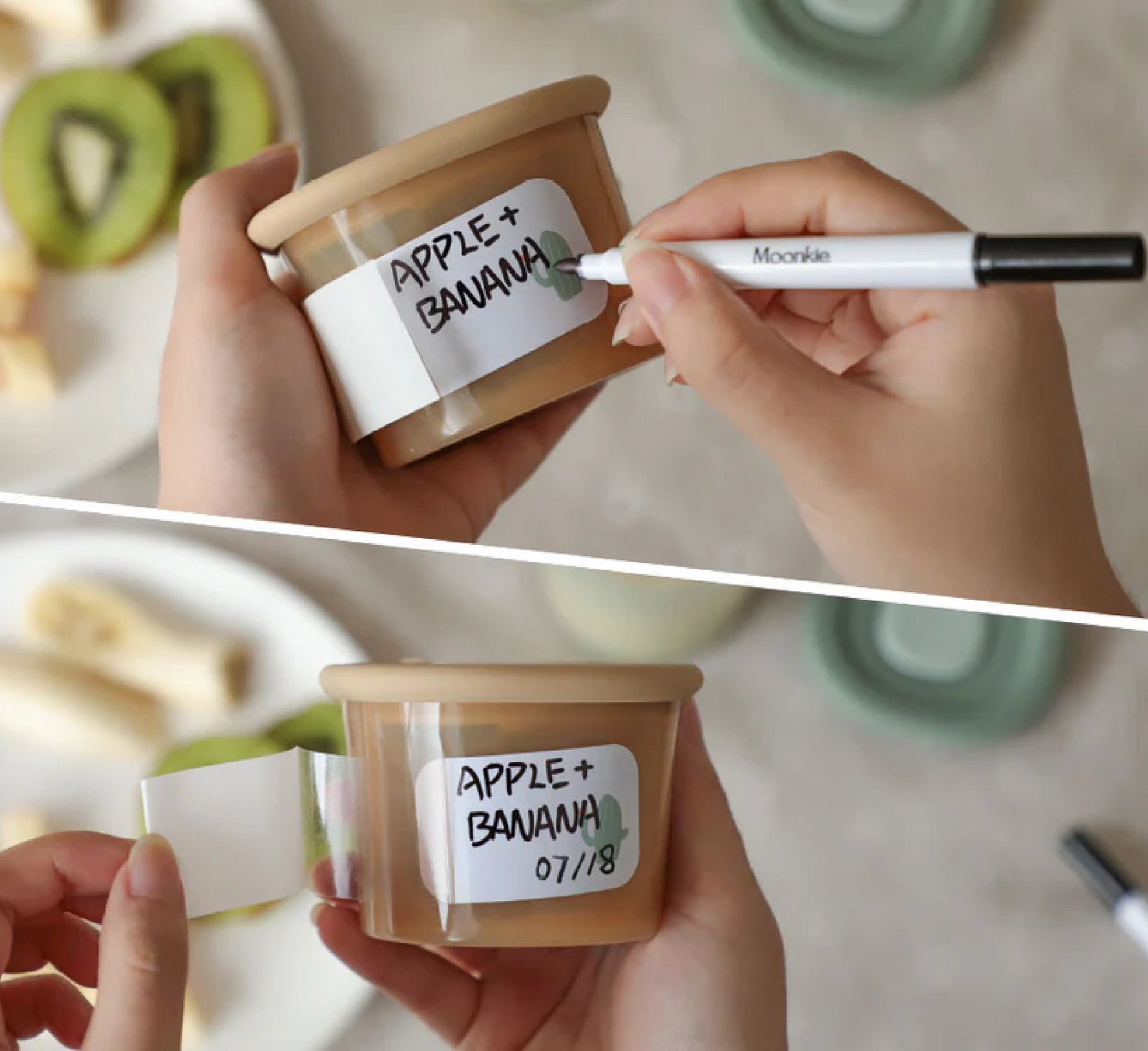 Moonkie Silicone Baby Food Containers