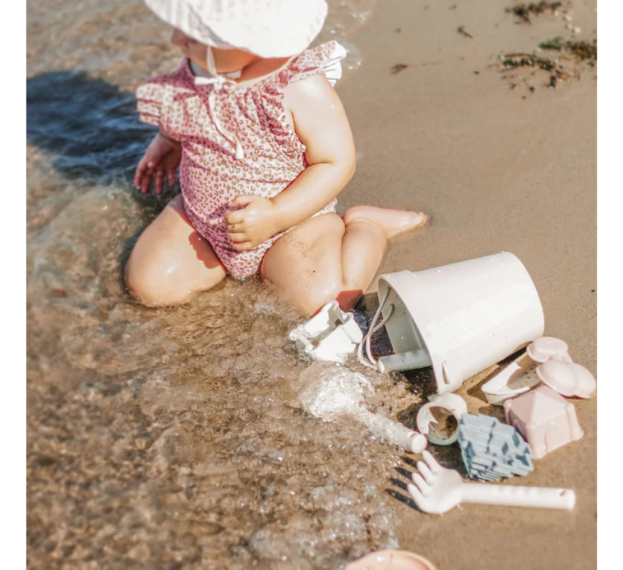 Set lodrash për fëmijë silikoni Moonkie për plazh (3 vjeç e lart)