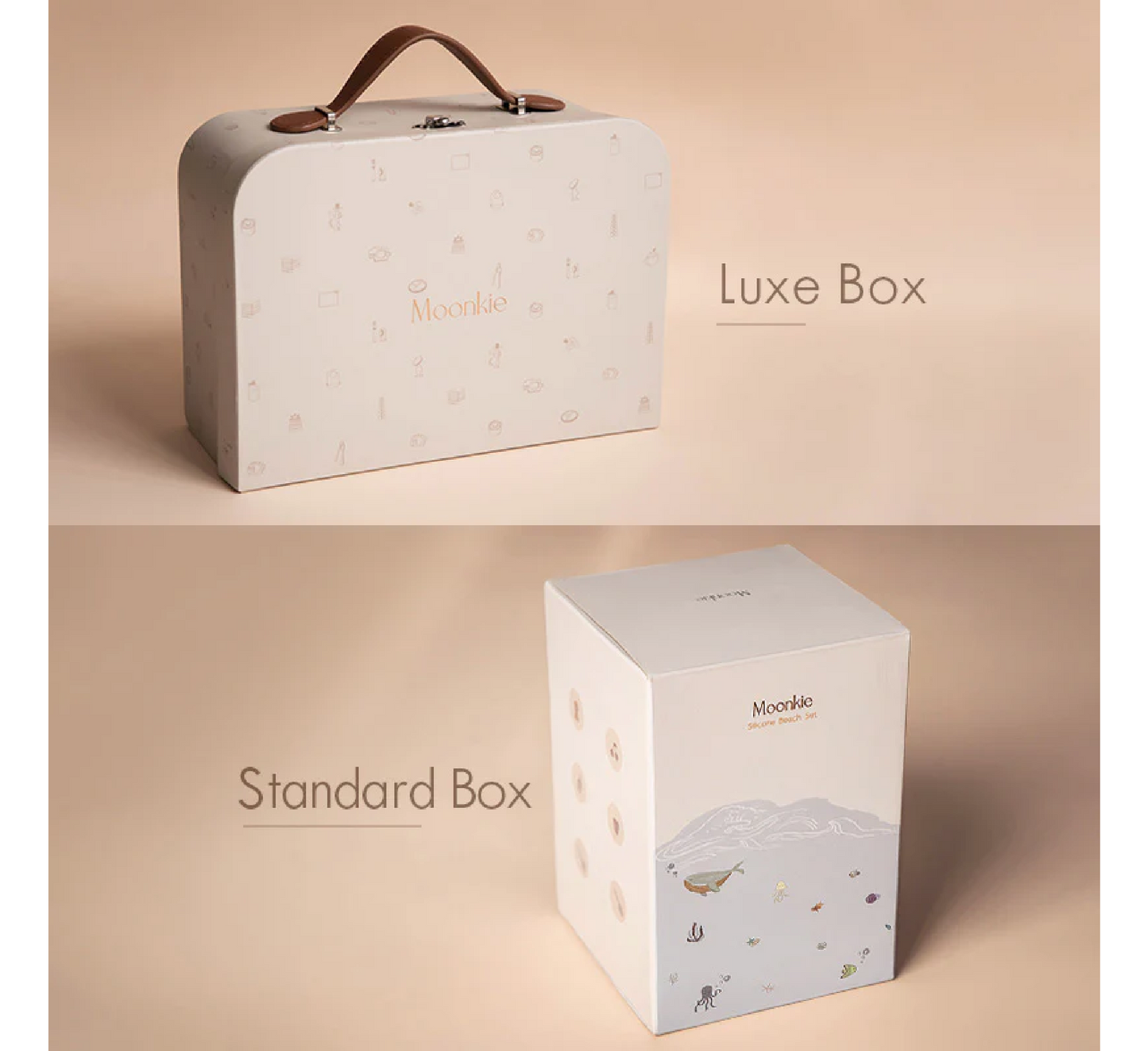 Set lodrash për fëmijë silikoni Moonkie për plazh (3 vjeç e lart)