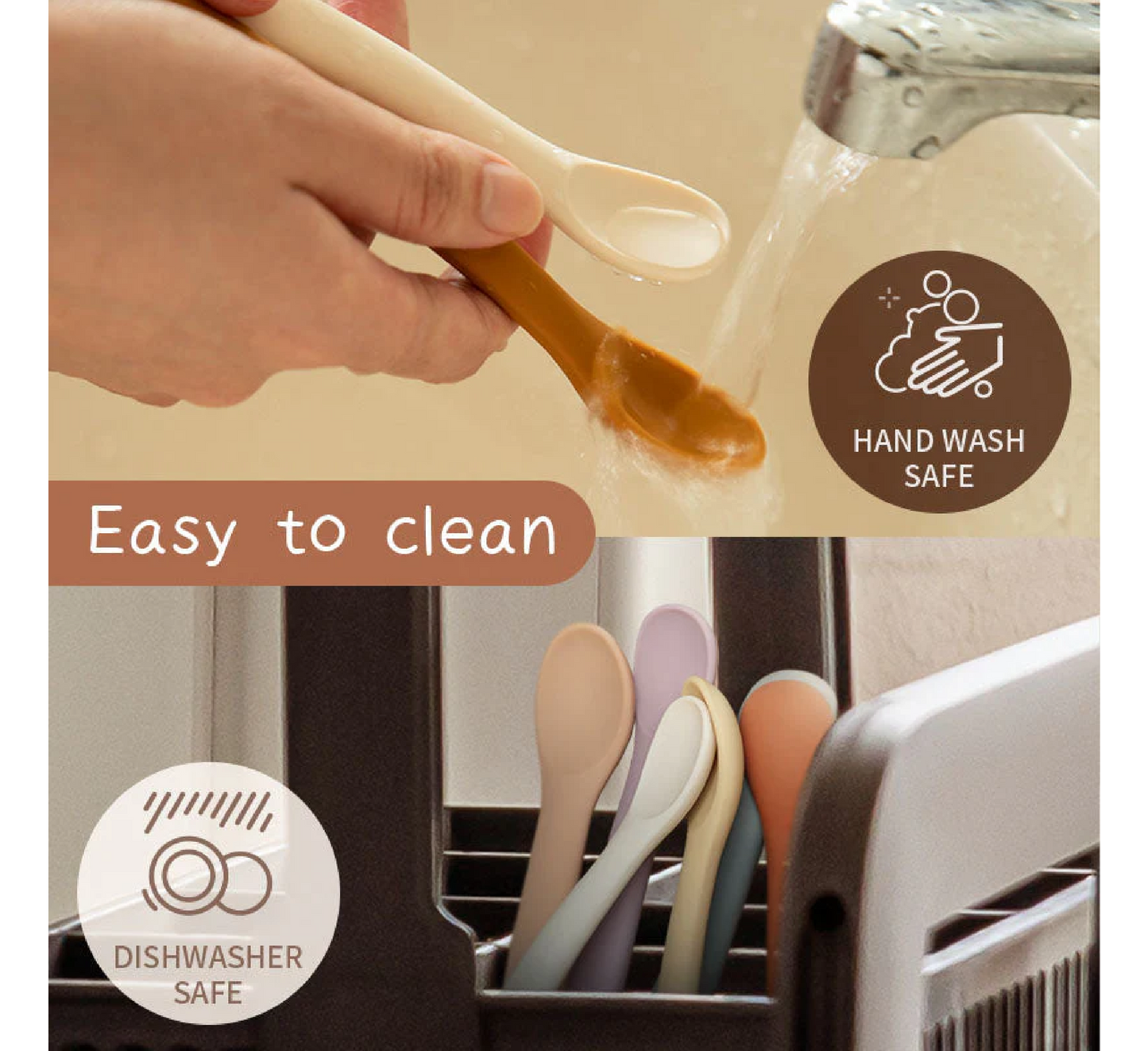 Moonkie Silicone Feeding Spoons 4 Months+