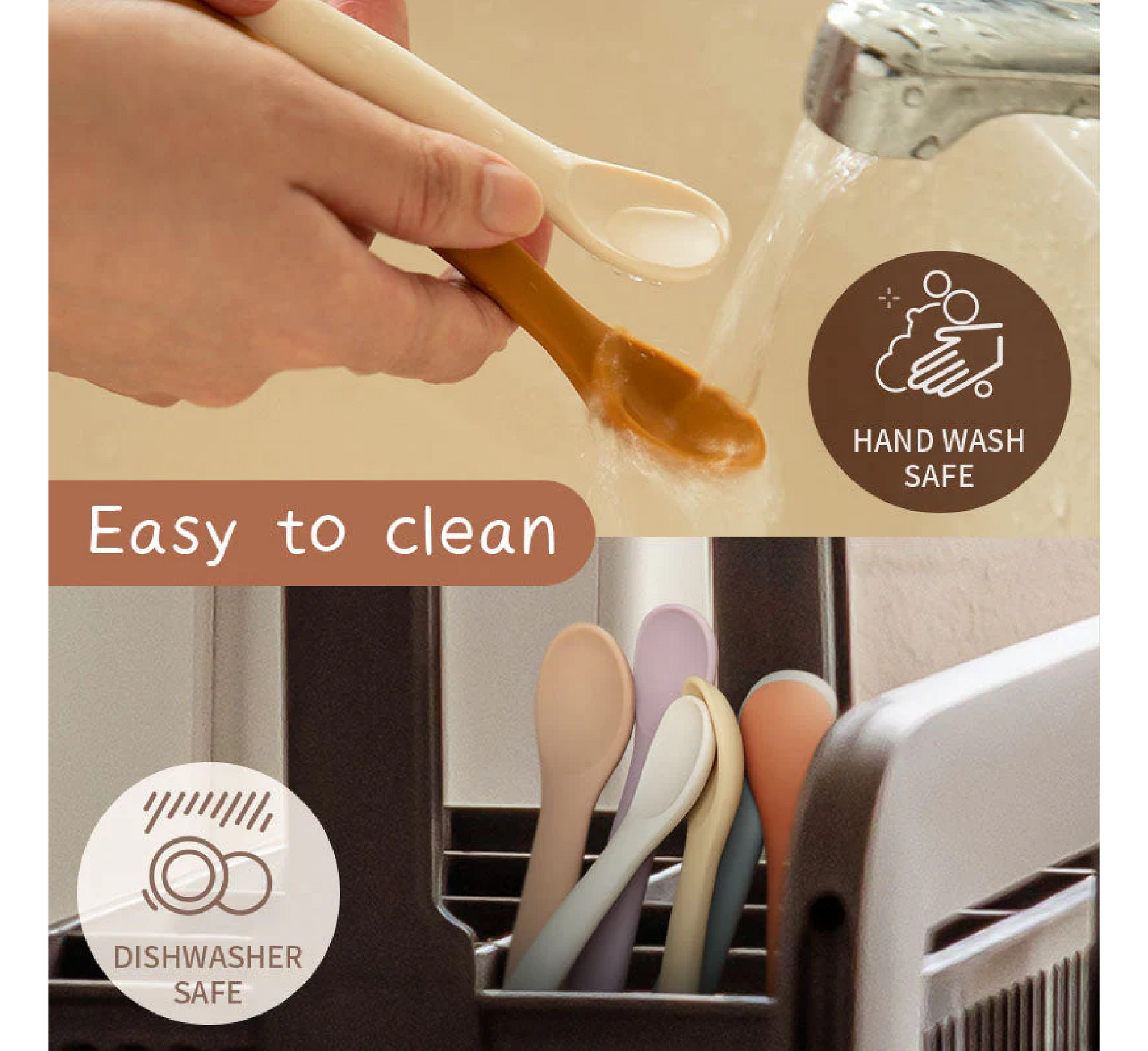 Moonkie Silicone Feeding Spoons 4 Months+