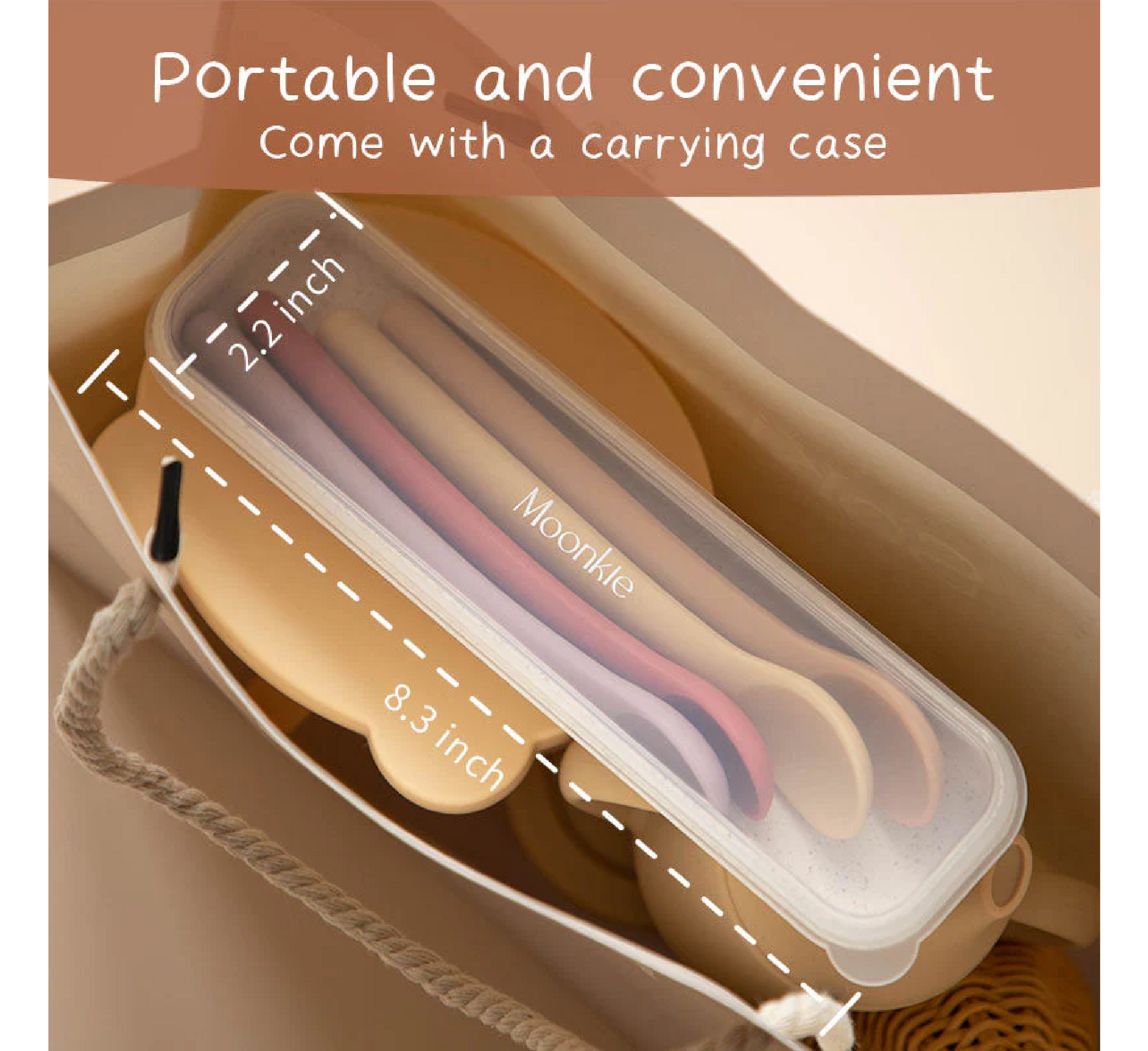 Moonkie Silicone Feeding Spoons 4 Months+