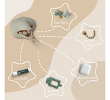 Mbajtëse biberoni prej silikoni Moonkie