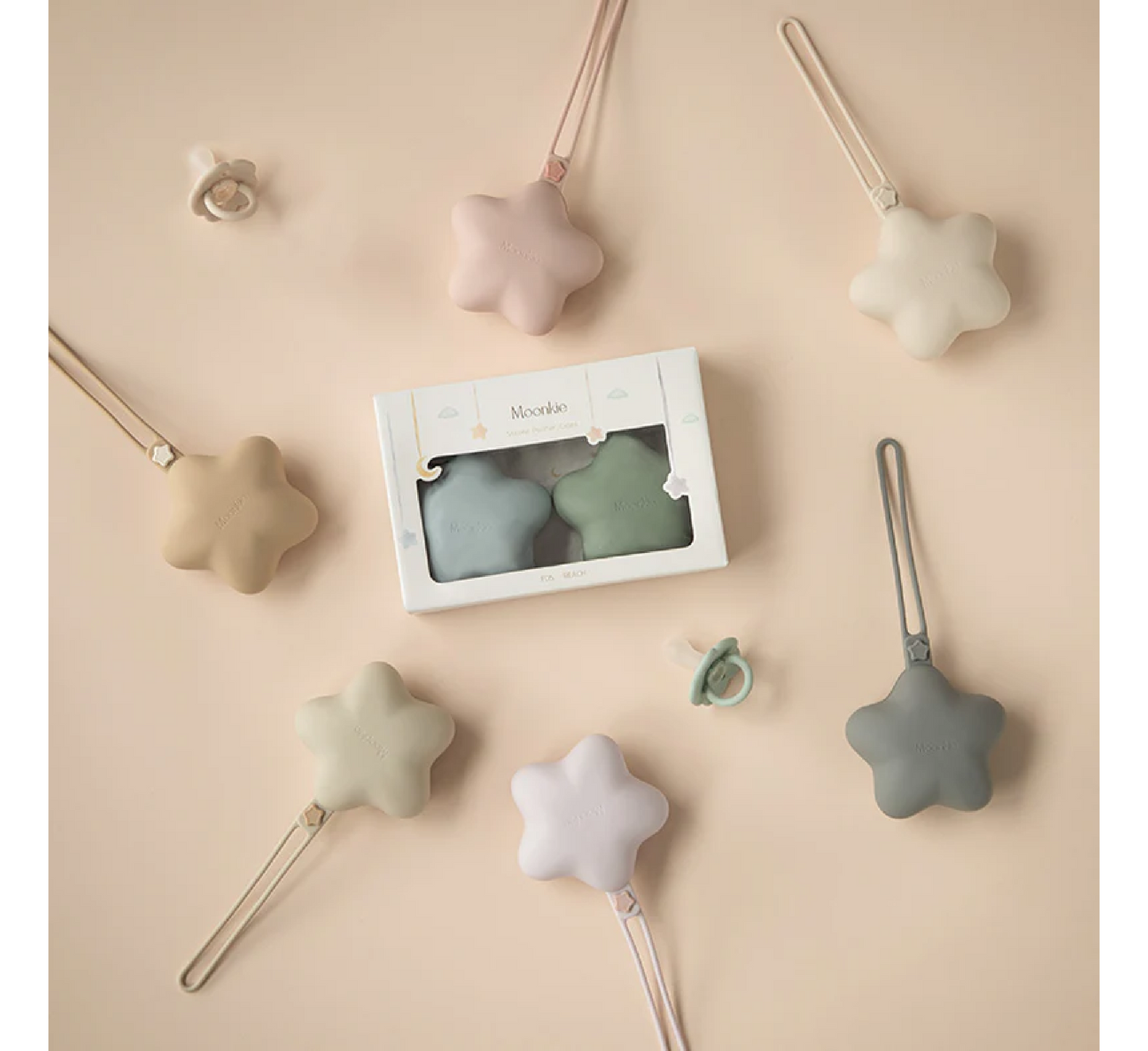 Mbajtëse biberoni prej silikoni Moonkie