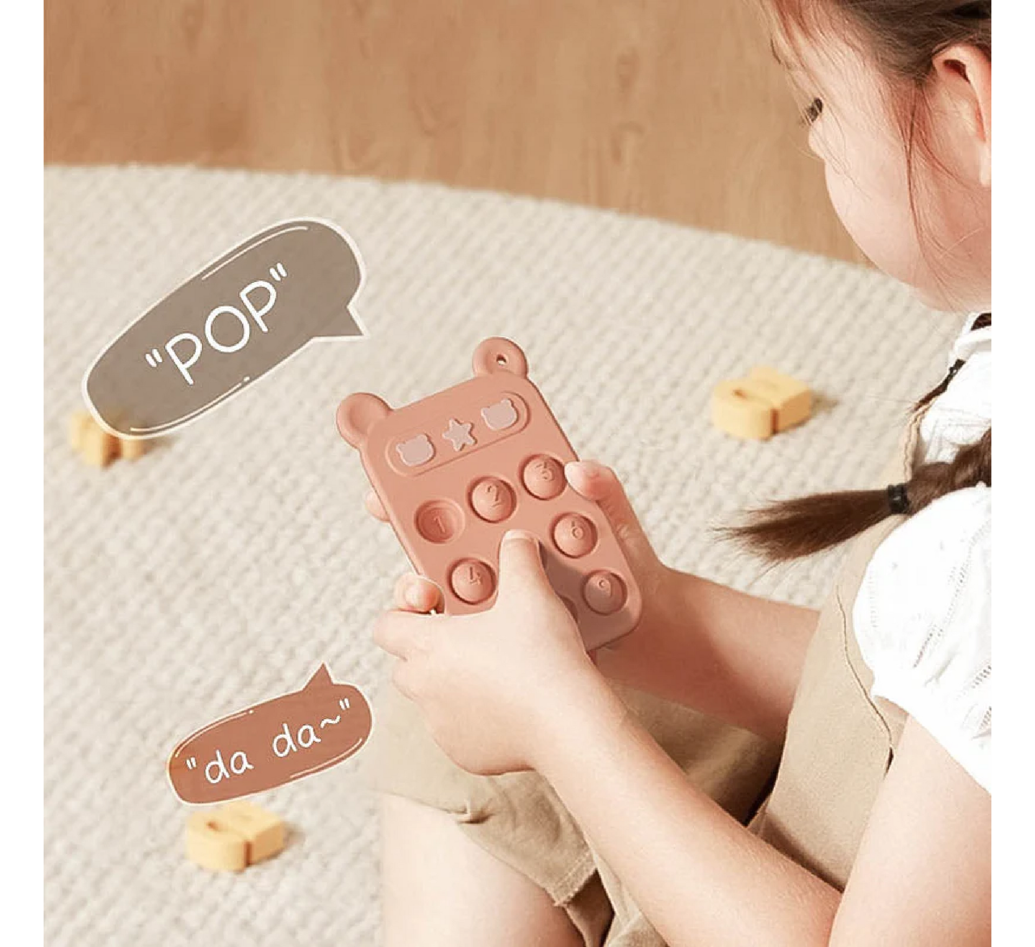 Lodër Telefoni Moonkie me Shtypje Silikoni, 3 Muaj+