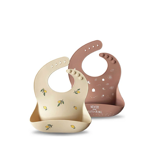 Moonkie Silicone Baby Bib *(2 Pack)