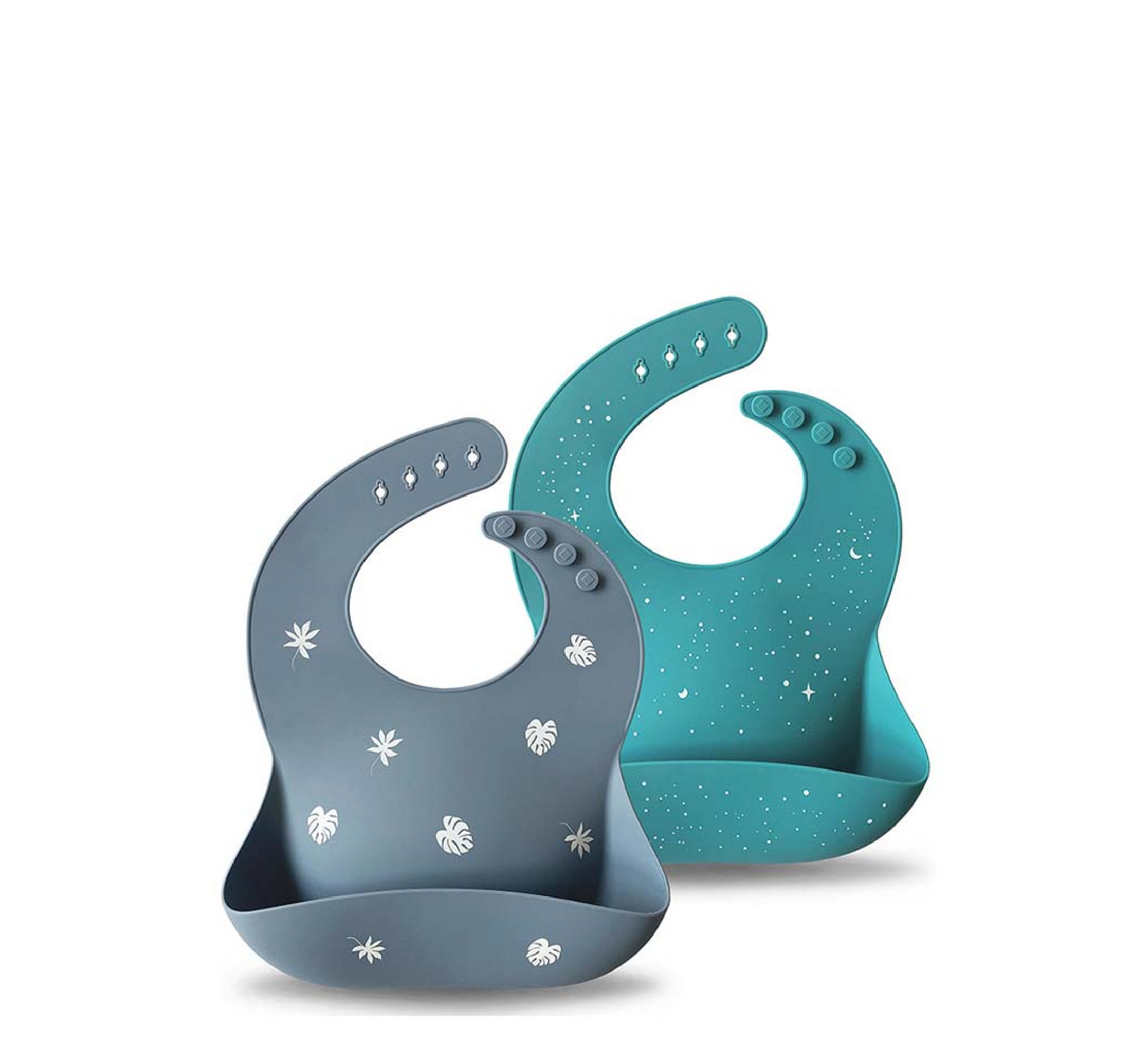 Moonkie Silicone Baby Bib *(2 Pack)