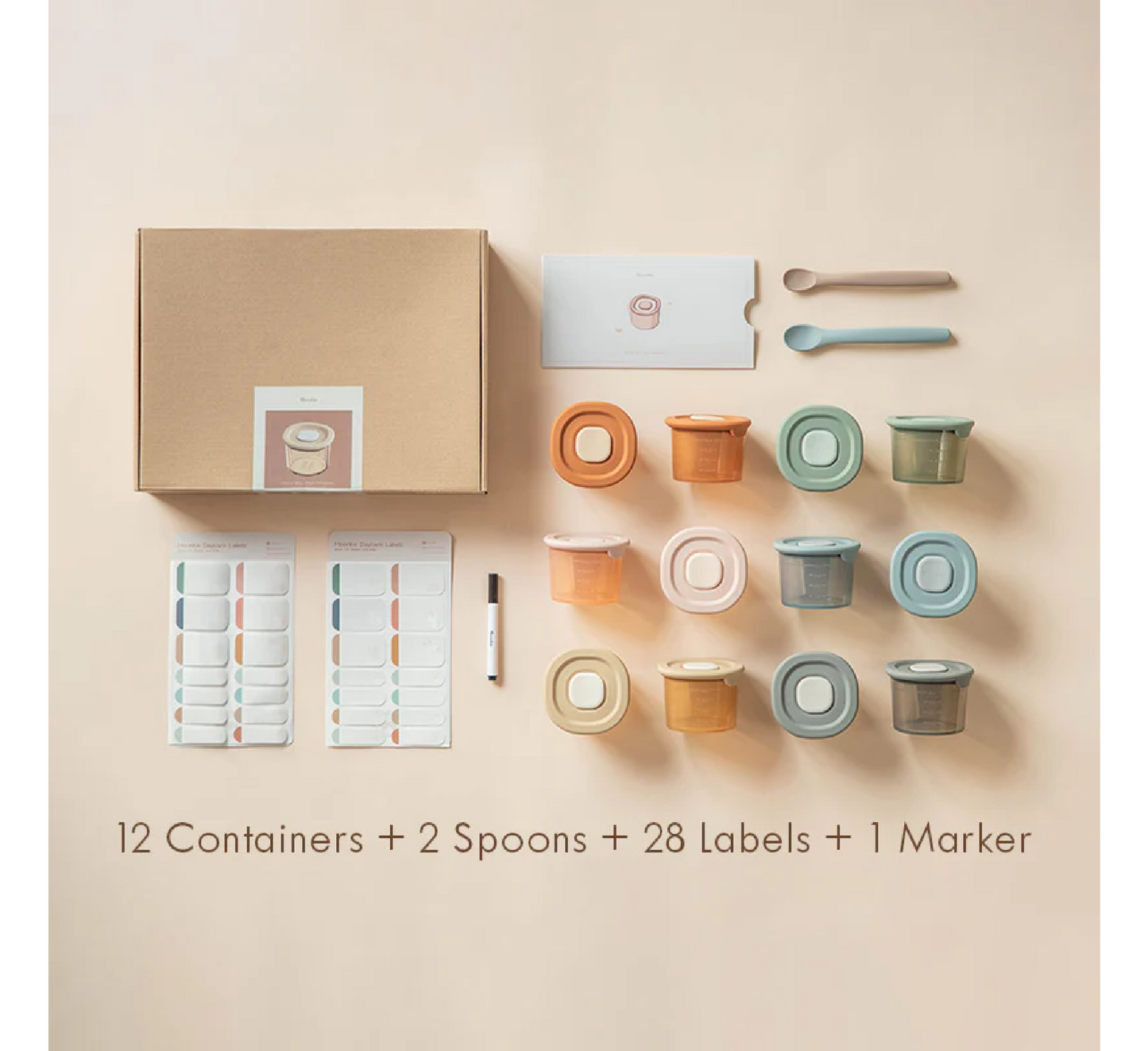 Moonkie Silicone Baby Food Containers