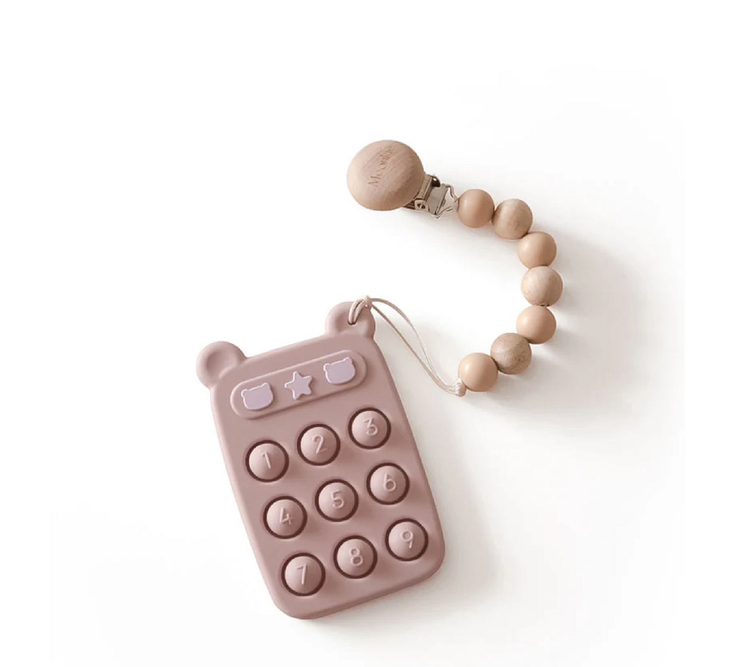 Lodër Telefoni Moonkie me Shtypje Silikoni, 3 Muaj+