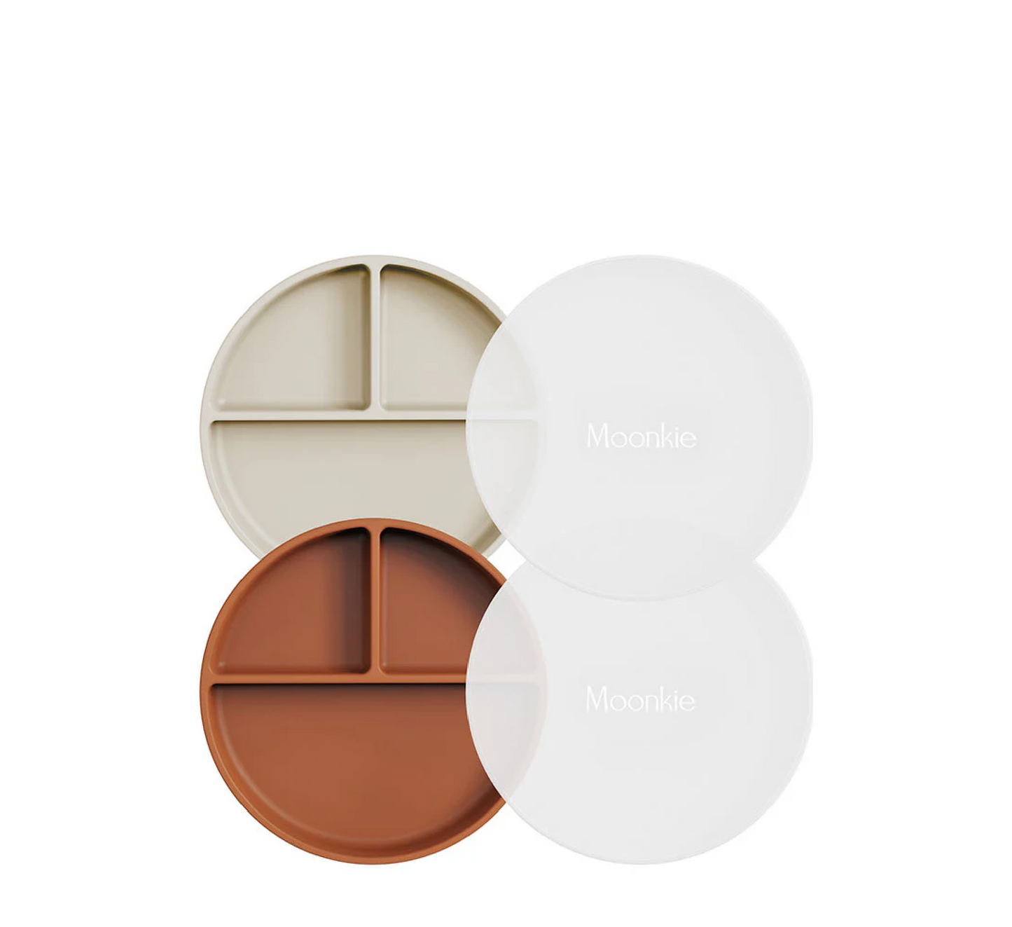 Moonkie Suction Plates 4 Months+ (2 Pack)