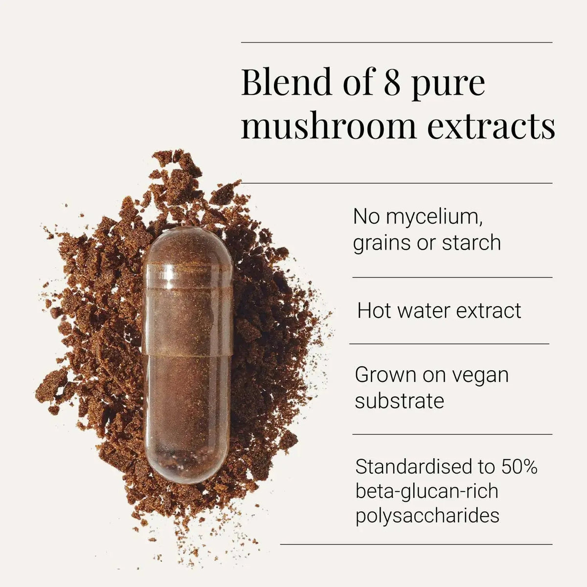 Multi-Mushroom Extract Blend, Organic - 60 Vegicaps
