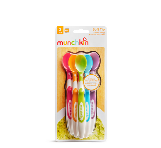 Munchkin Soft Tip 6 Infant Spoons 4 Months+