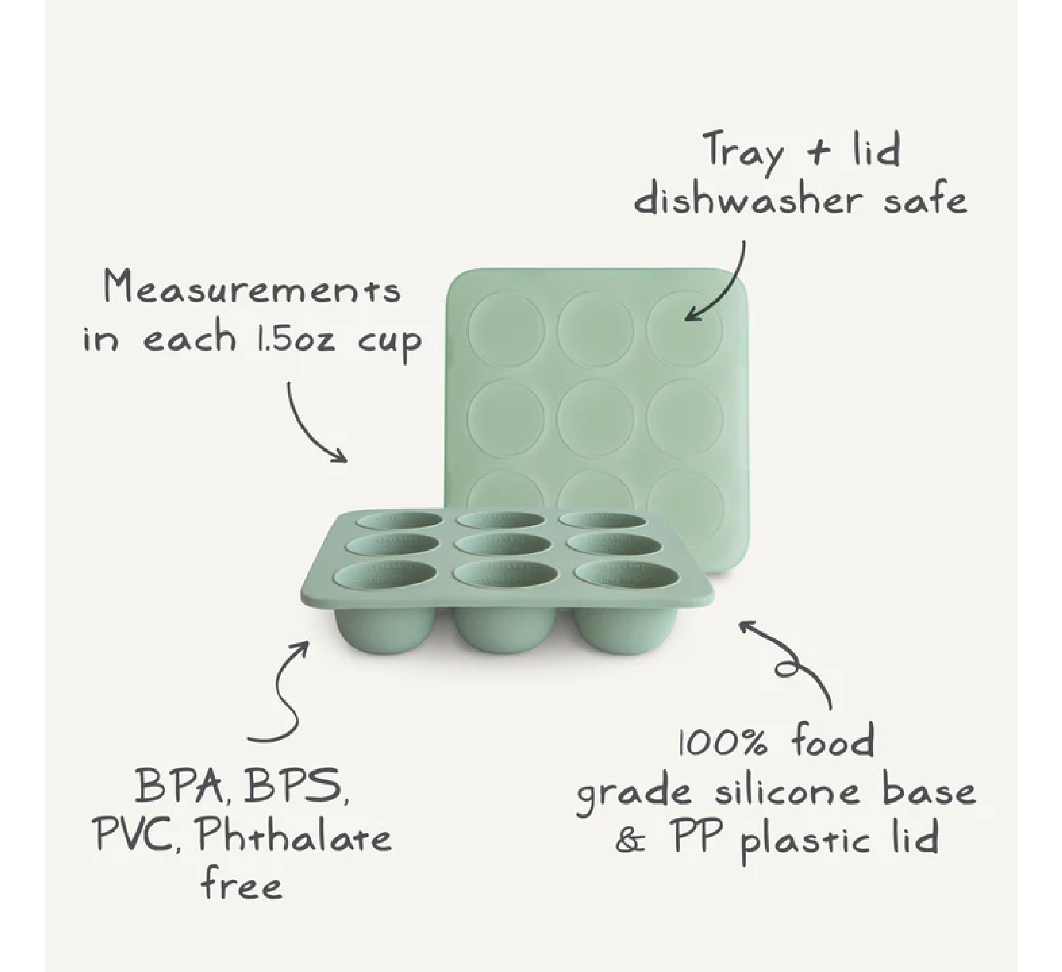 Mushie Baby Food Freezer Tray