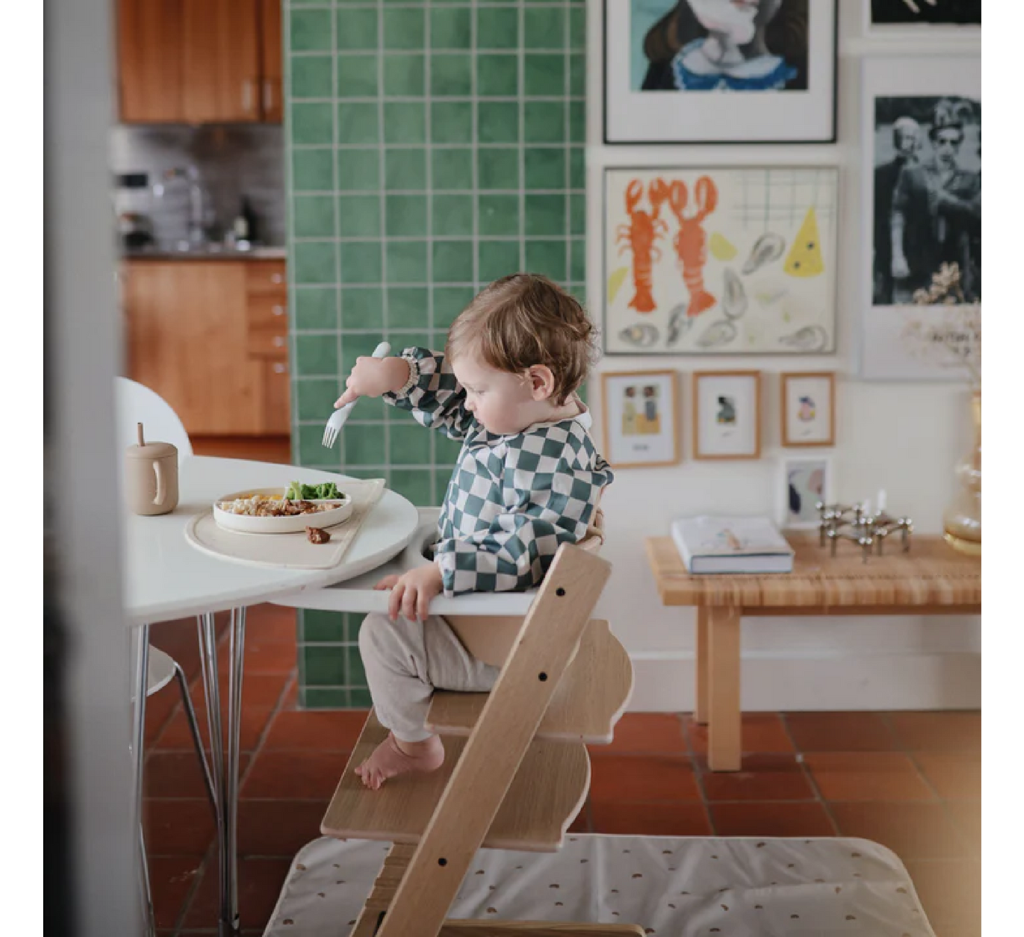 Mushie Baby Long Sleeve Bib