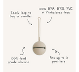 Mbajtëse biberoni prej silikoni për fëmijë Mushie