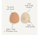 Mushie Cradle Cap Brush 2-Pack