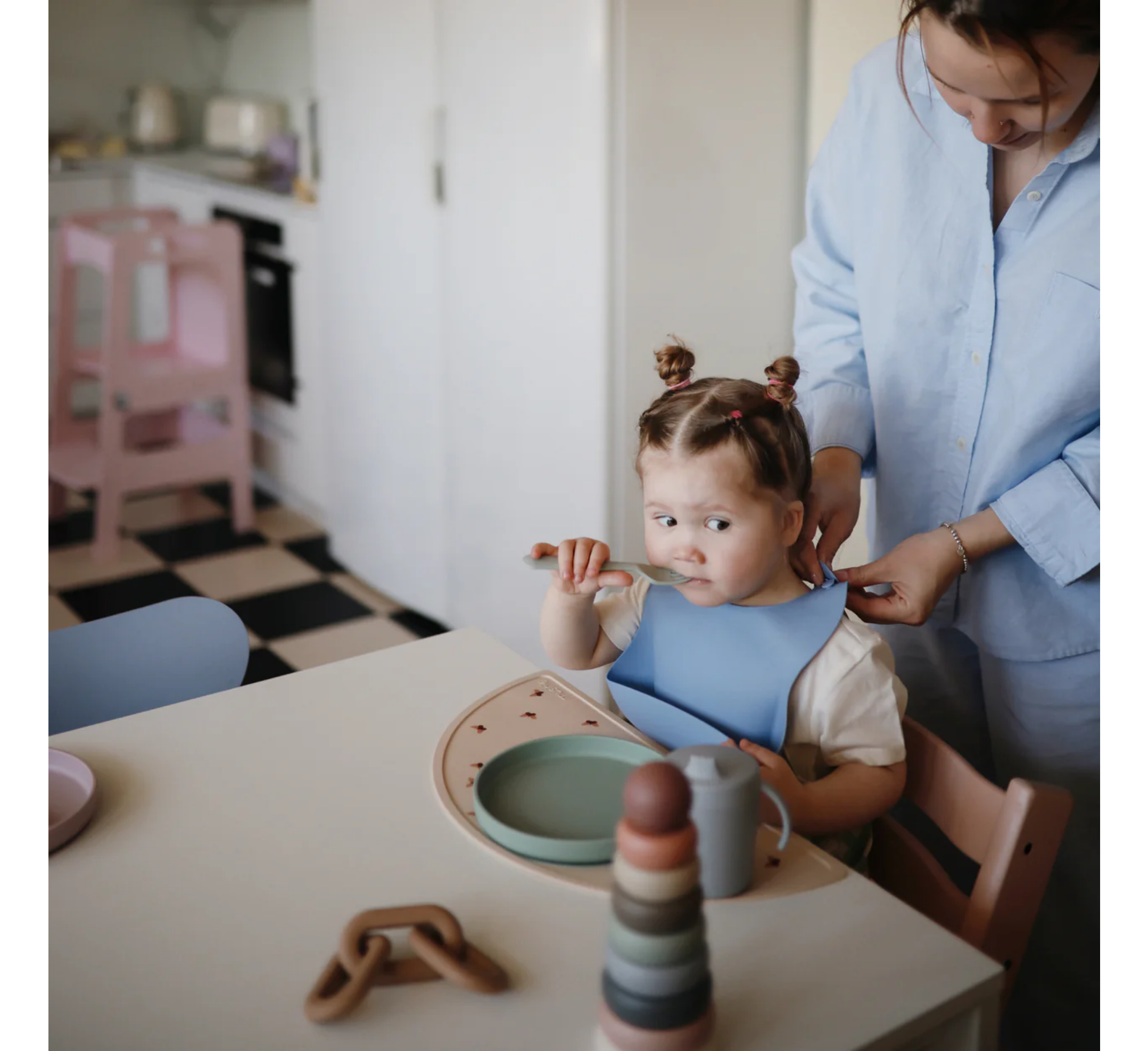 Mushie Silicone Baby Bib