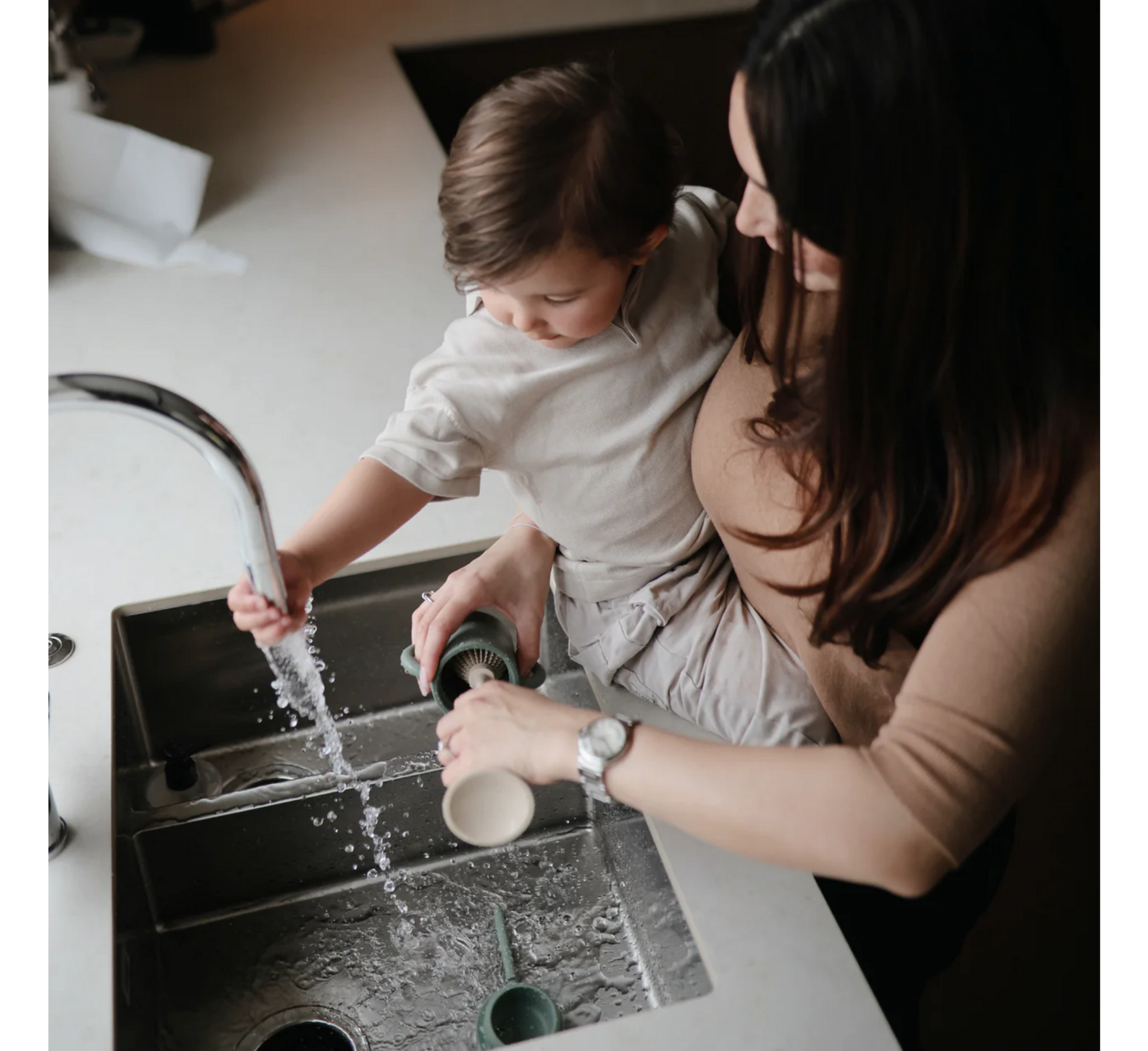 Furçë për shishe silikoni për foshnje Mushie