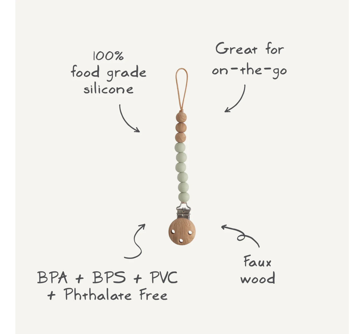 Kapëse biberoni silikoni Mushie | Eva