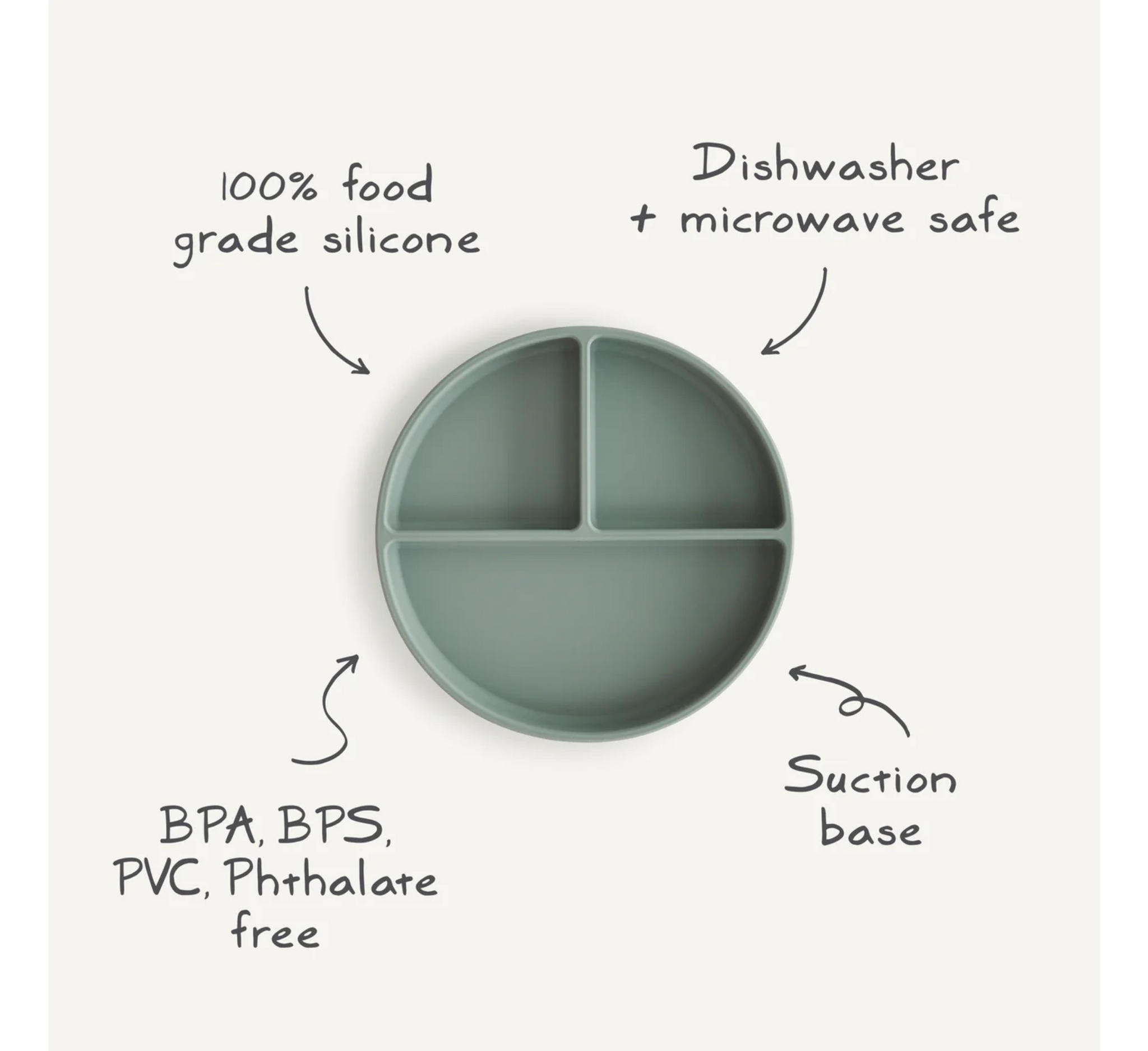 Mushie Silicone Suction Plate