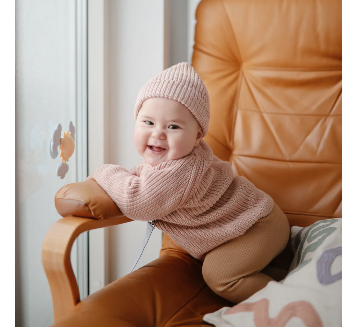 Lodër me thithje Mushie për fëmijë 10+ muajsh