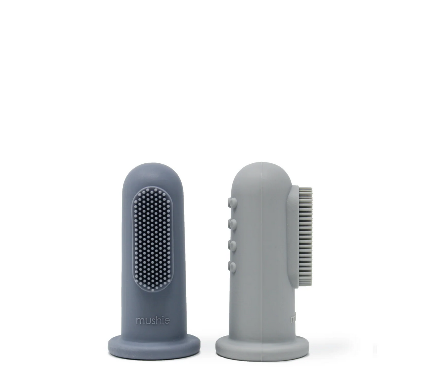 Furça dhëmbësh me gisht për fëmijë Mushie, pako me 2 copë