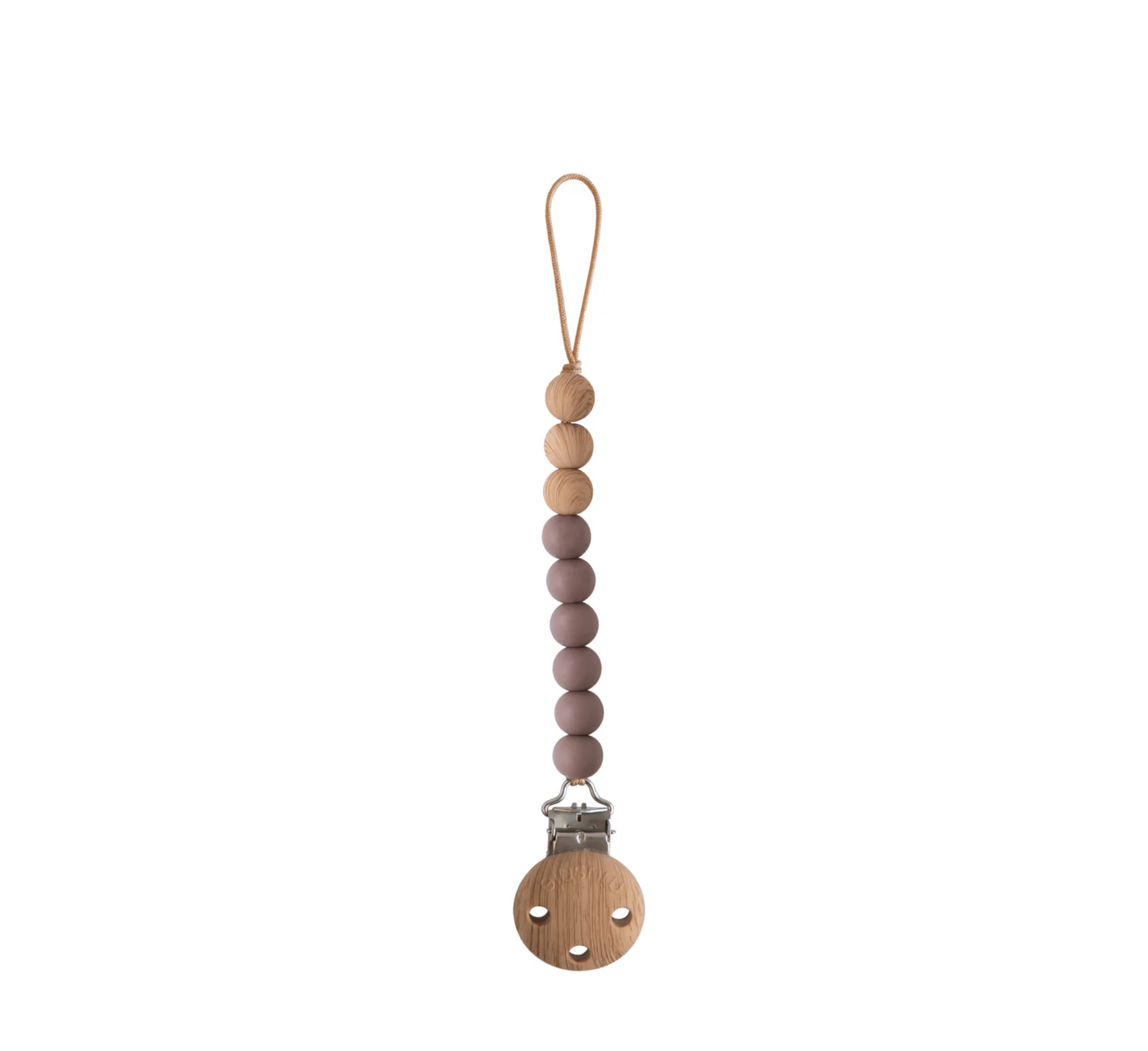 Mushie Silicone Pacifier Clip | Eva